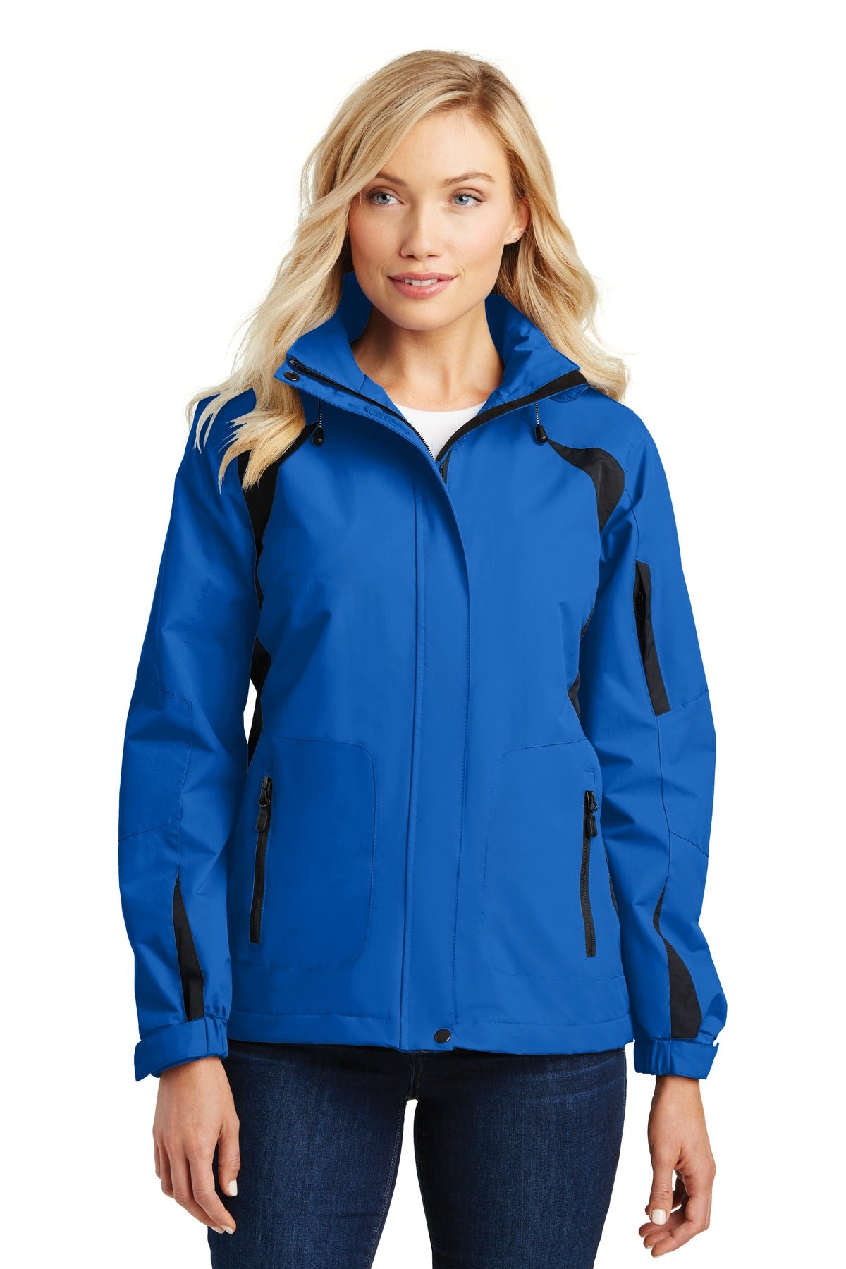 Custom Snorkel Blue/ Black Women's All-Season II Jacket L304, personalized by SanCanDo Swag in Argyle, TX