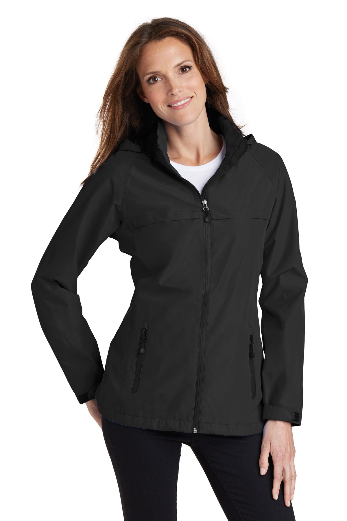 Custom Black Women's Torrent Waterproof Jacket L333, personalized by SanCanDo Swag in Argyle, TX