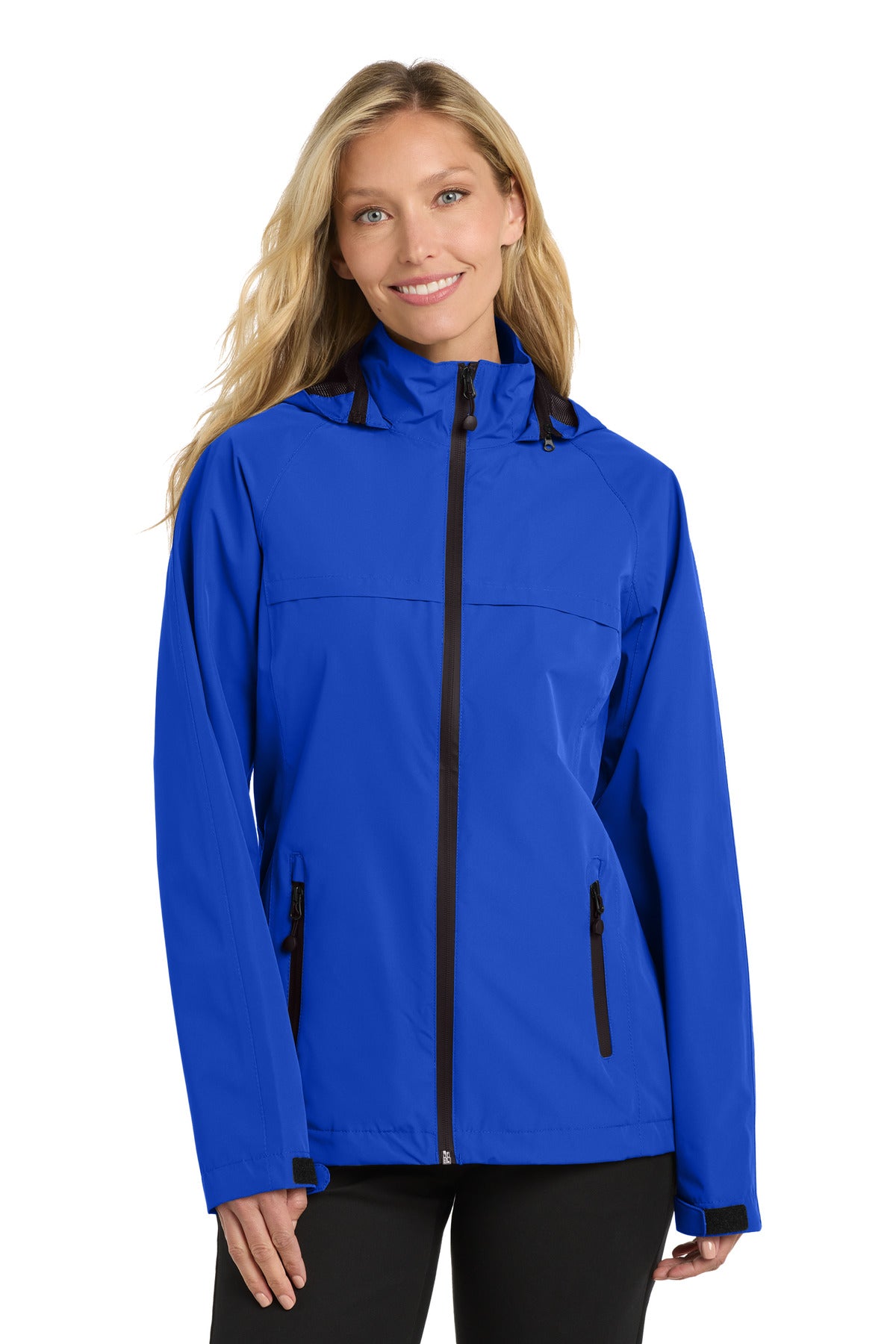 Custom True Royal Women's Torrent Waterproof Jacket L333, personalized by SanCanDo Swag in Argyle, TX