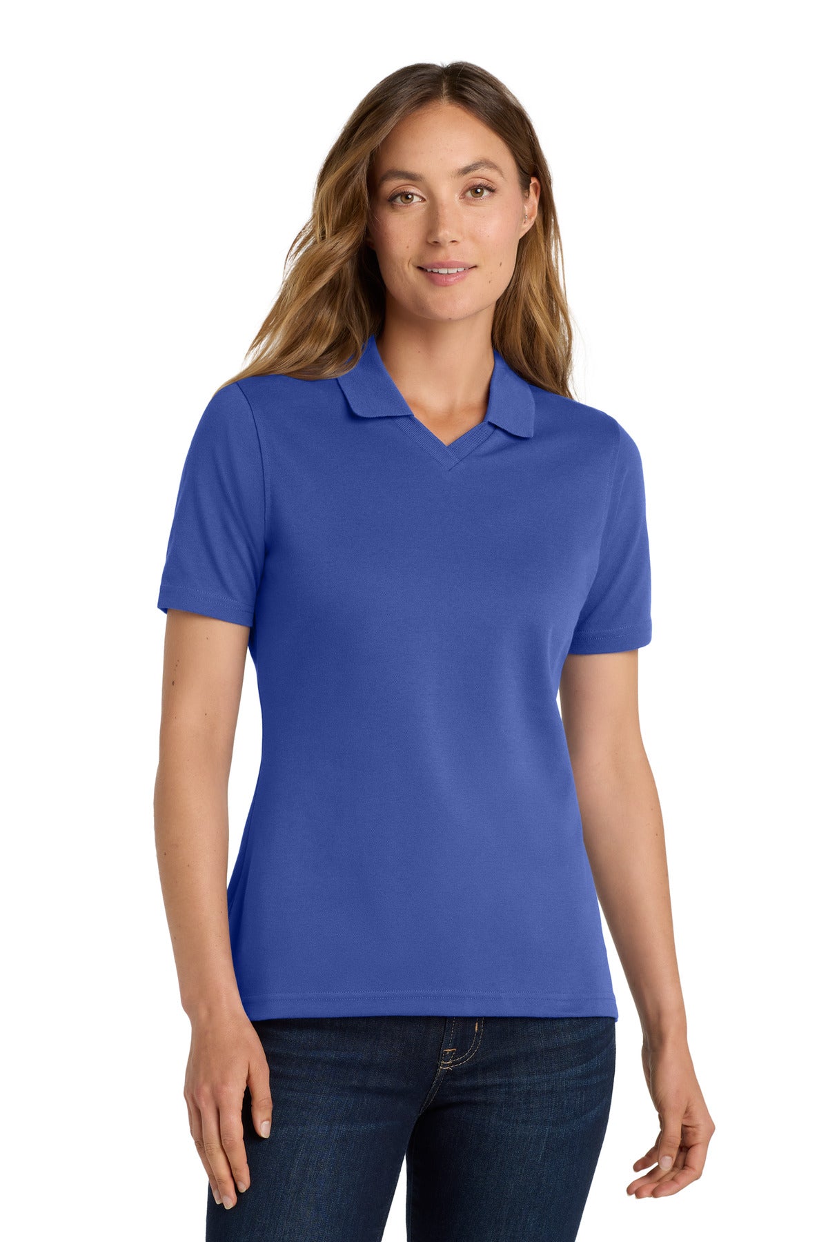Custom Royal Women's Rapid Dry Polo L455, personalized by SanCanDo Swag in Argyle, TX