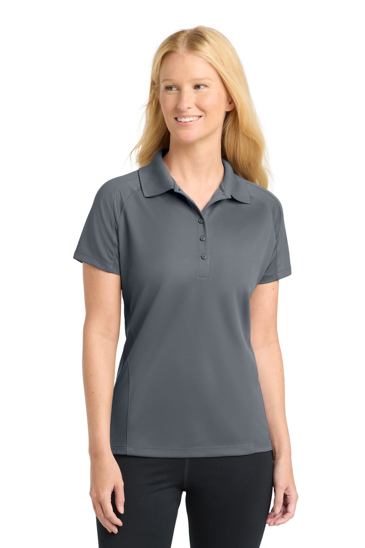 Custom Steel Women's Dri-Mesh Pro Polo L474, personalized by SanCanDo Swag in Argyle, TX