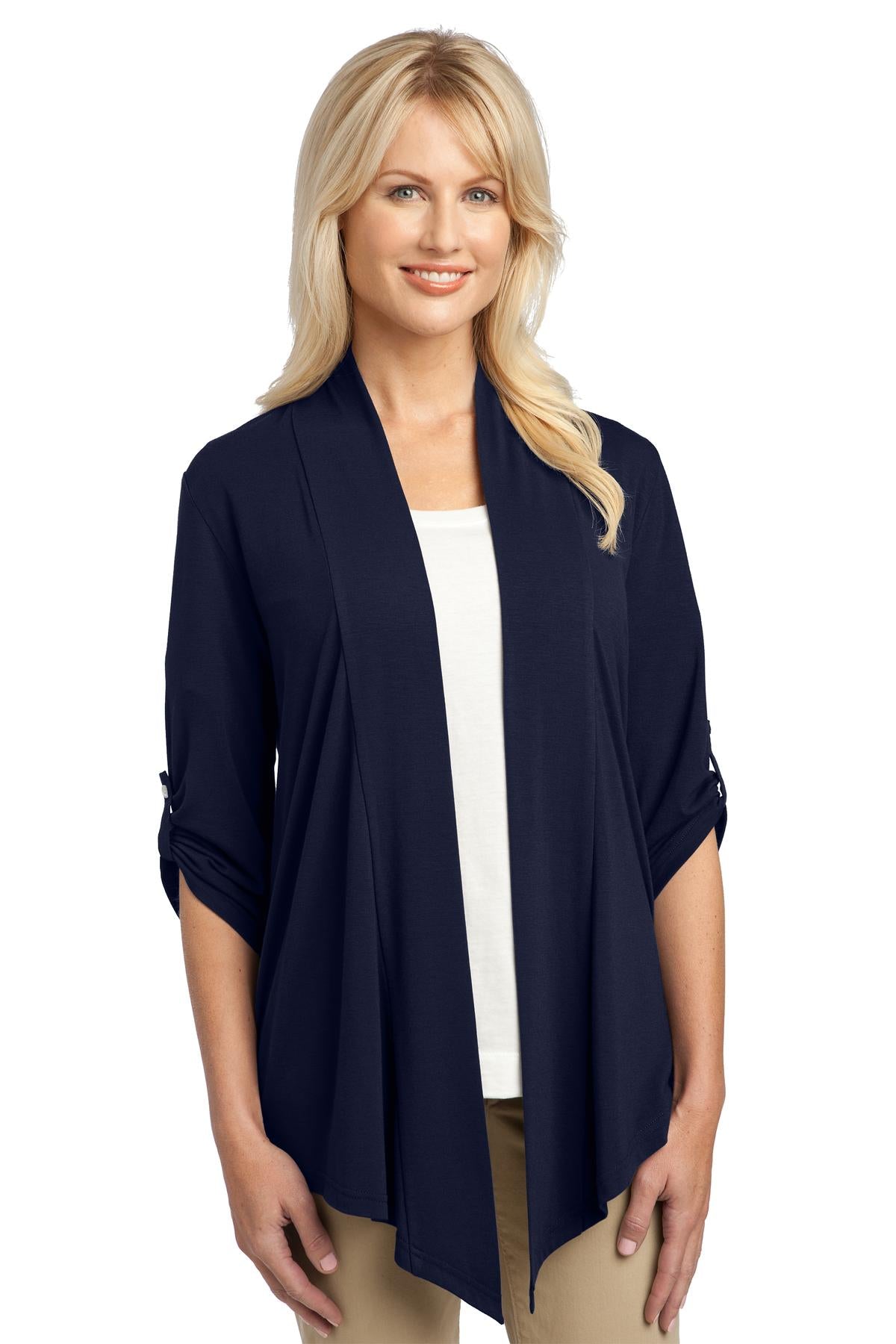 Custom Dress Blue Navy Women's Concept Shrug L543, personalized by SanCanDo Swag in Argyle, TX