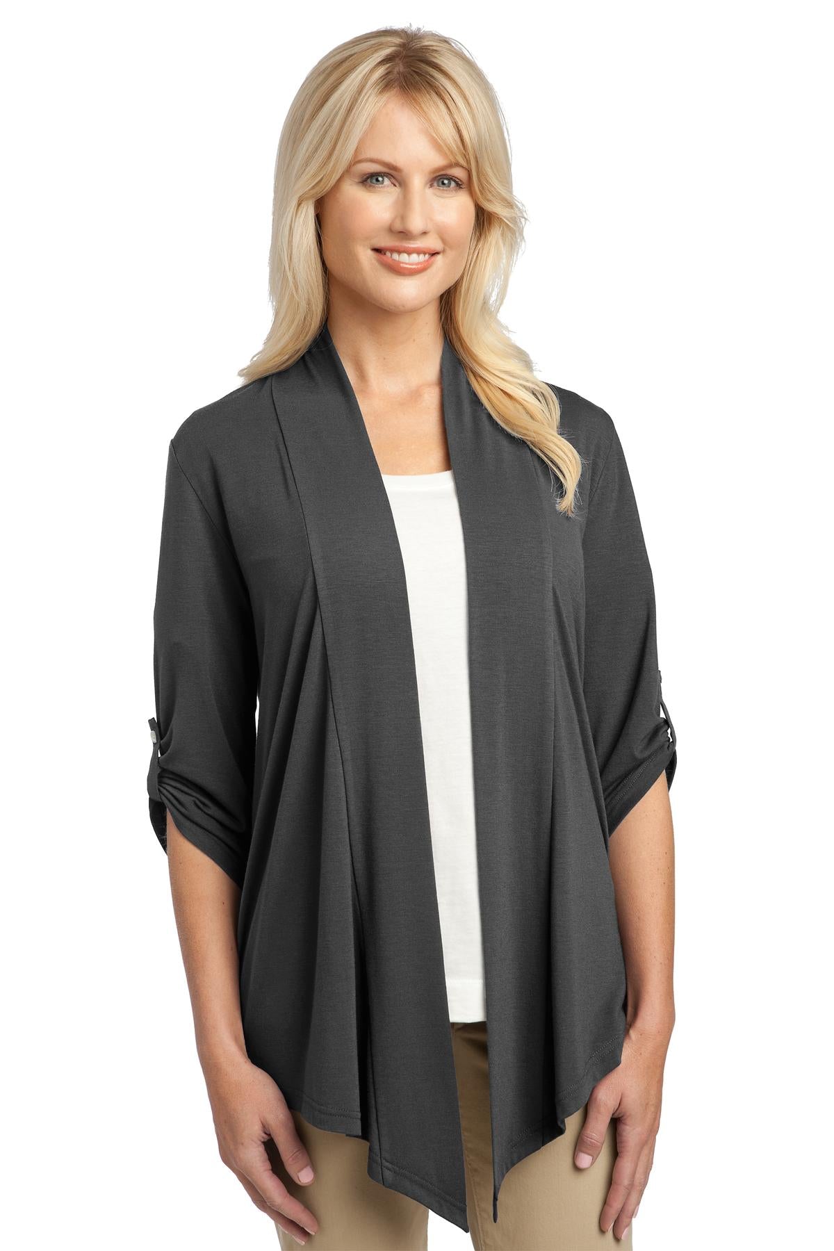 Custom Grey Smoke Women's Concept Shrug L543, personalized by SanCanDo Swag in Argyle, TX