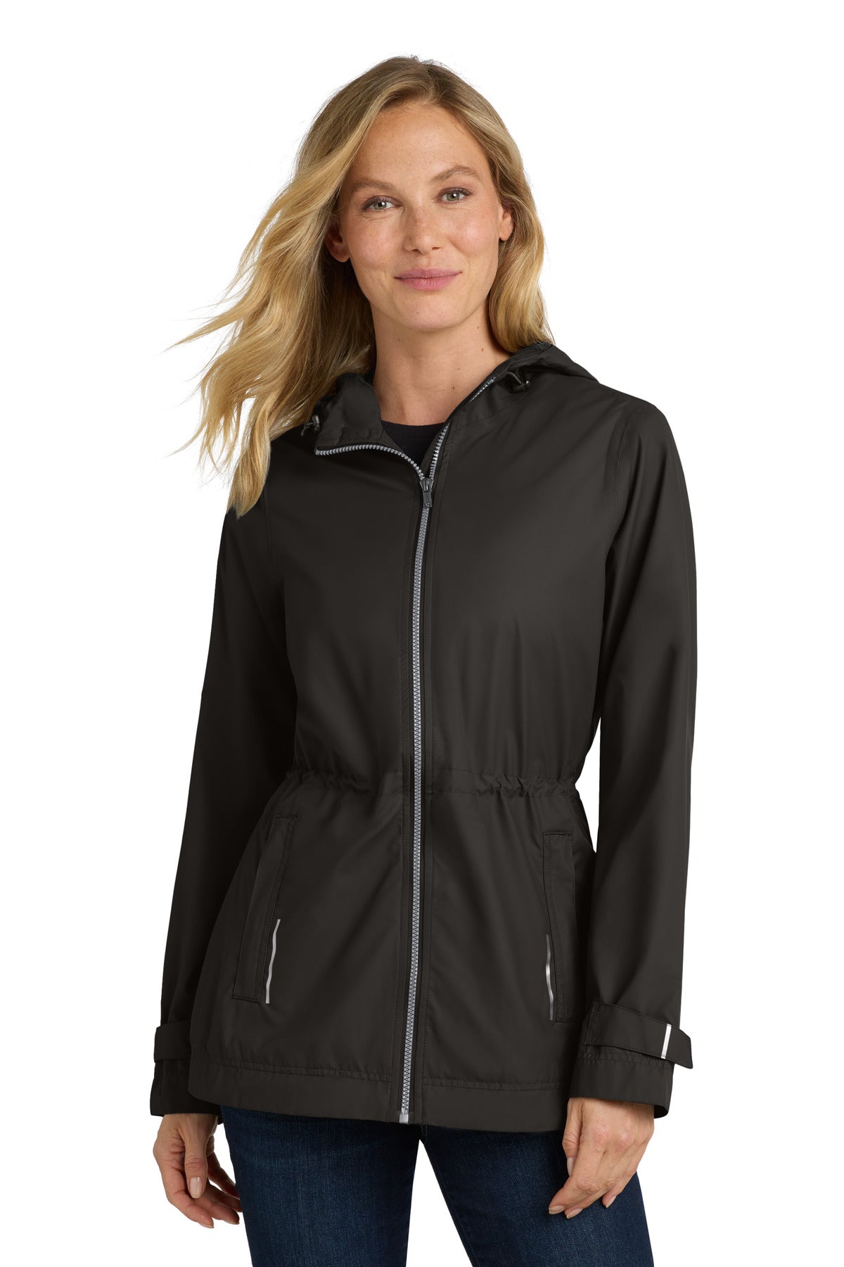 Custom Black Women's Northwest Slicker L7710, personalized by SanCanDo Swag in Argyle, TX
