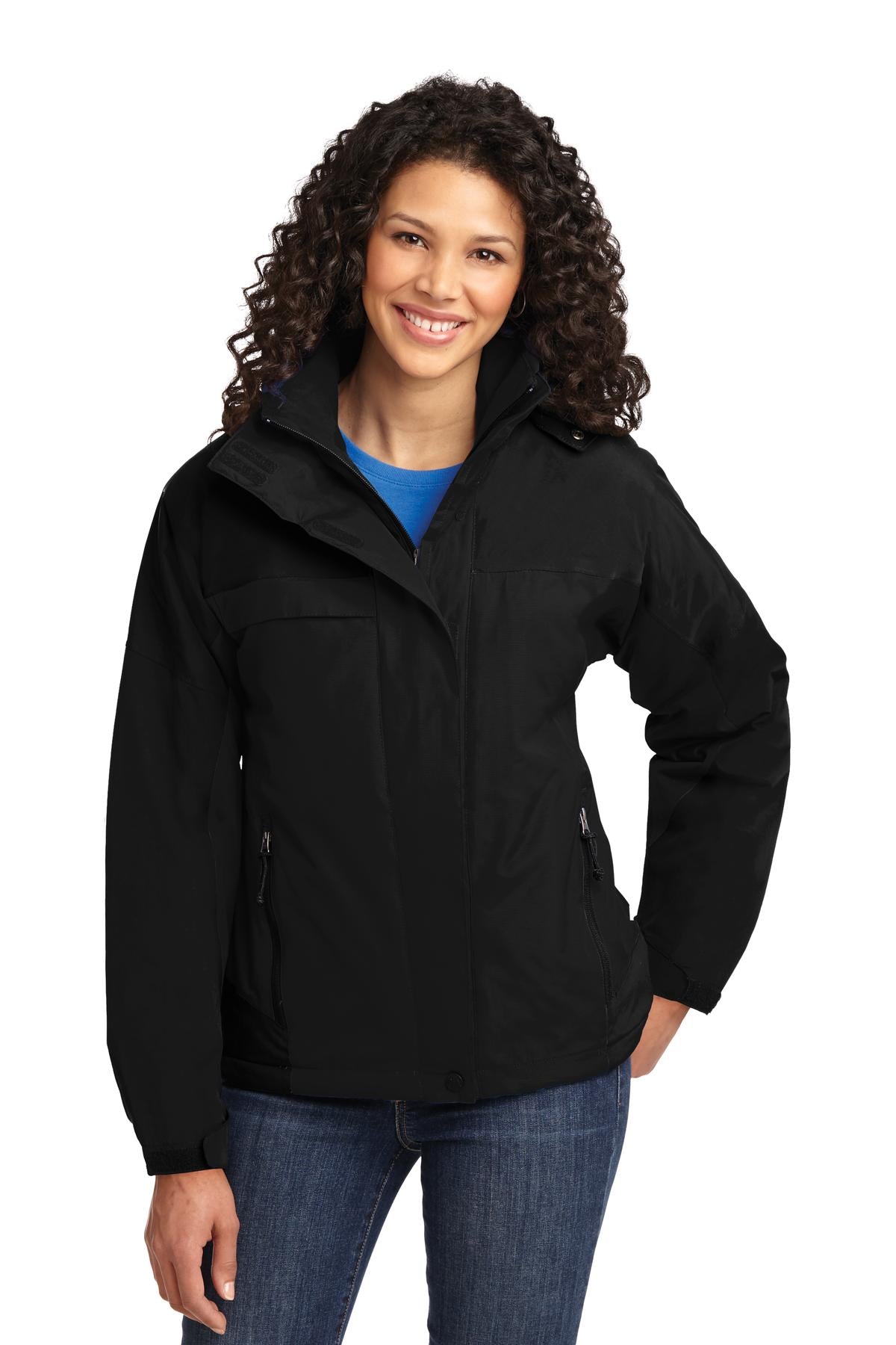 Custom Black/ Black Women's Nootka Jacket L792, personalized by SanCanDo Swag in Argyle, TX