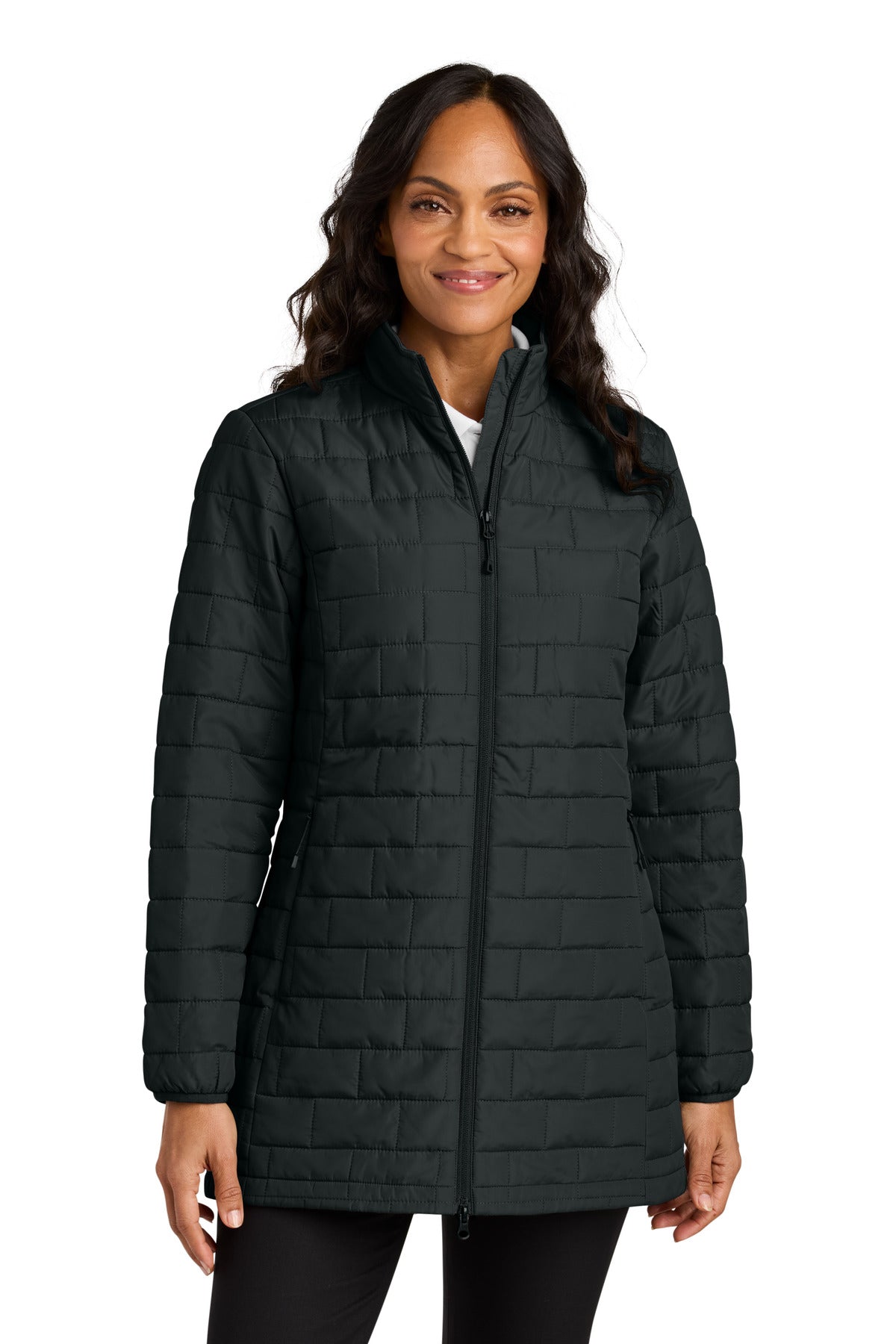 Custom Deep Black Women's C-FREE Brick Jacket L854, personalized by SanCanDo Swag in Argyle, TX