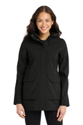 Custom Deep Black Collective Outer Soft Shell Parka L919, personalized by SanCanDo Swag in Argyle, TX