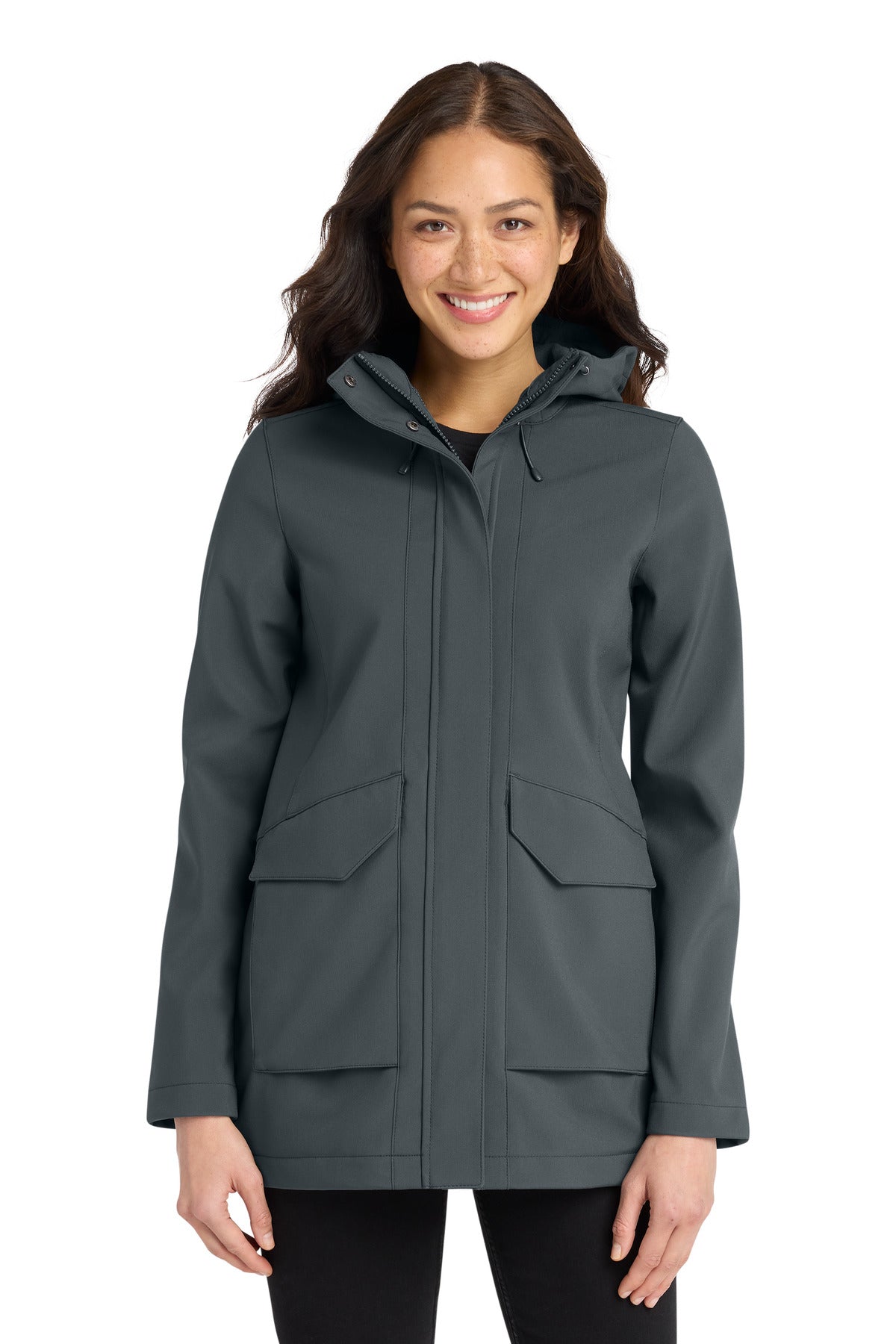 Custom Graphite Collective Outer Soft Shell Parka L919, personalized by SanCanDo Swag in Argyle, TX