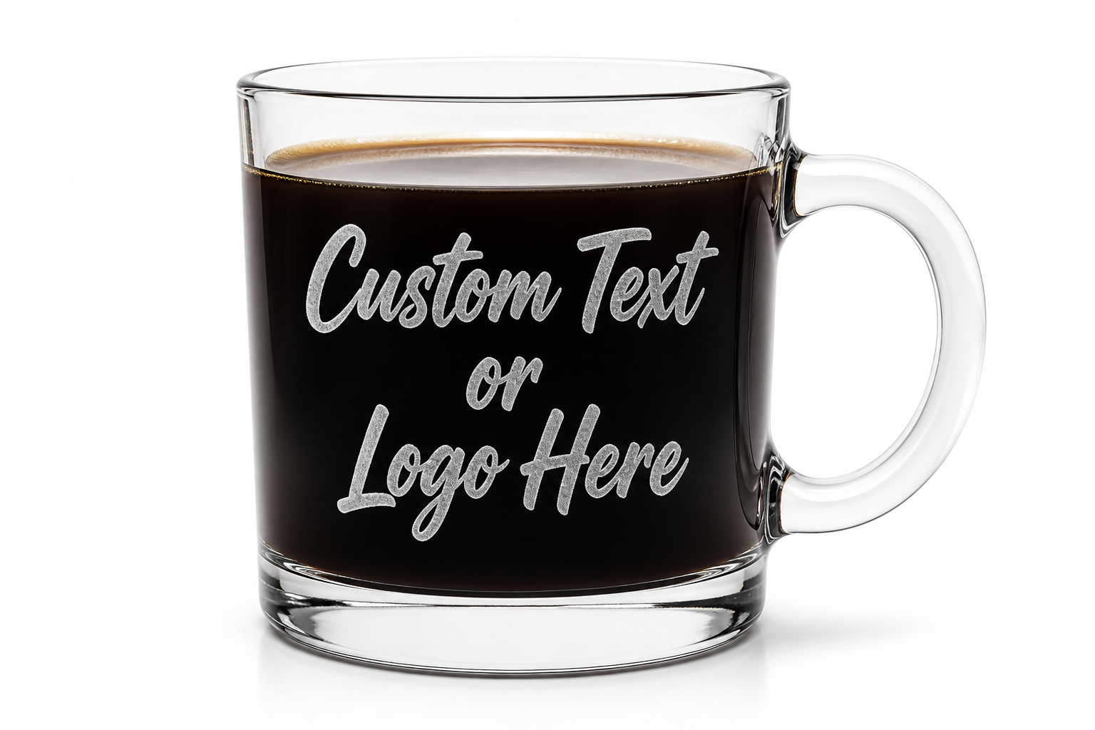 Add Custom Text or Logo Here | sandblast frost placeholder