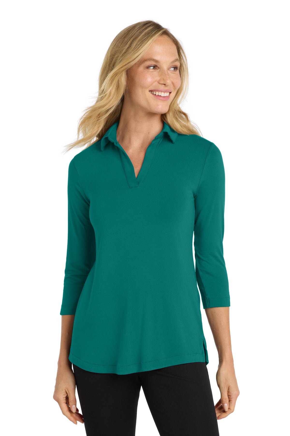Custom Teal Green Women's Luxe Knit Tunic LK5601, personalized by SanCanDo Swag in Argyle, TX