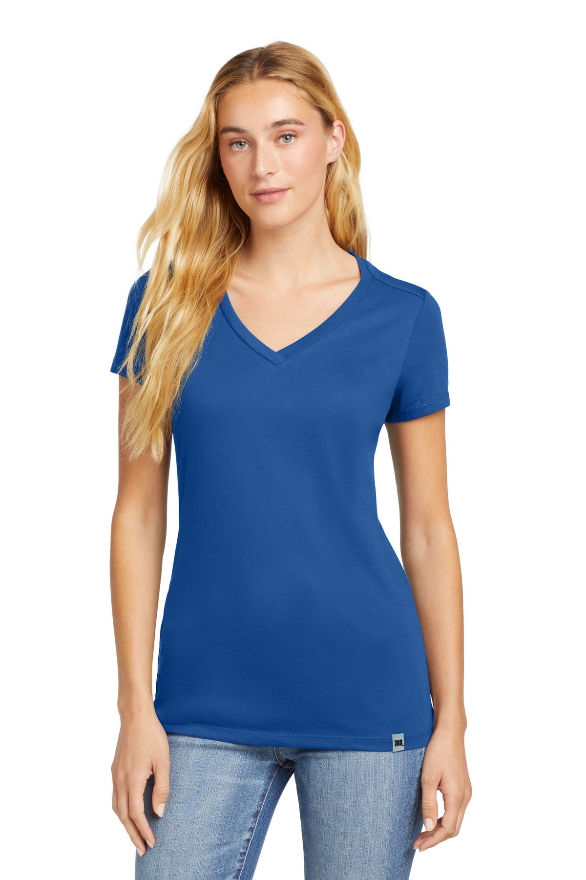 Custom Royal Women's Heritage Blend V-Neck Tee LNEA101, personalized by SanCanDo Swag in Argyle, TX