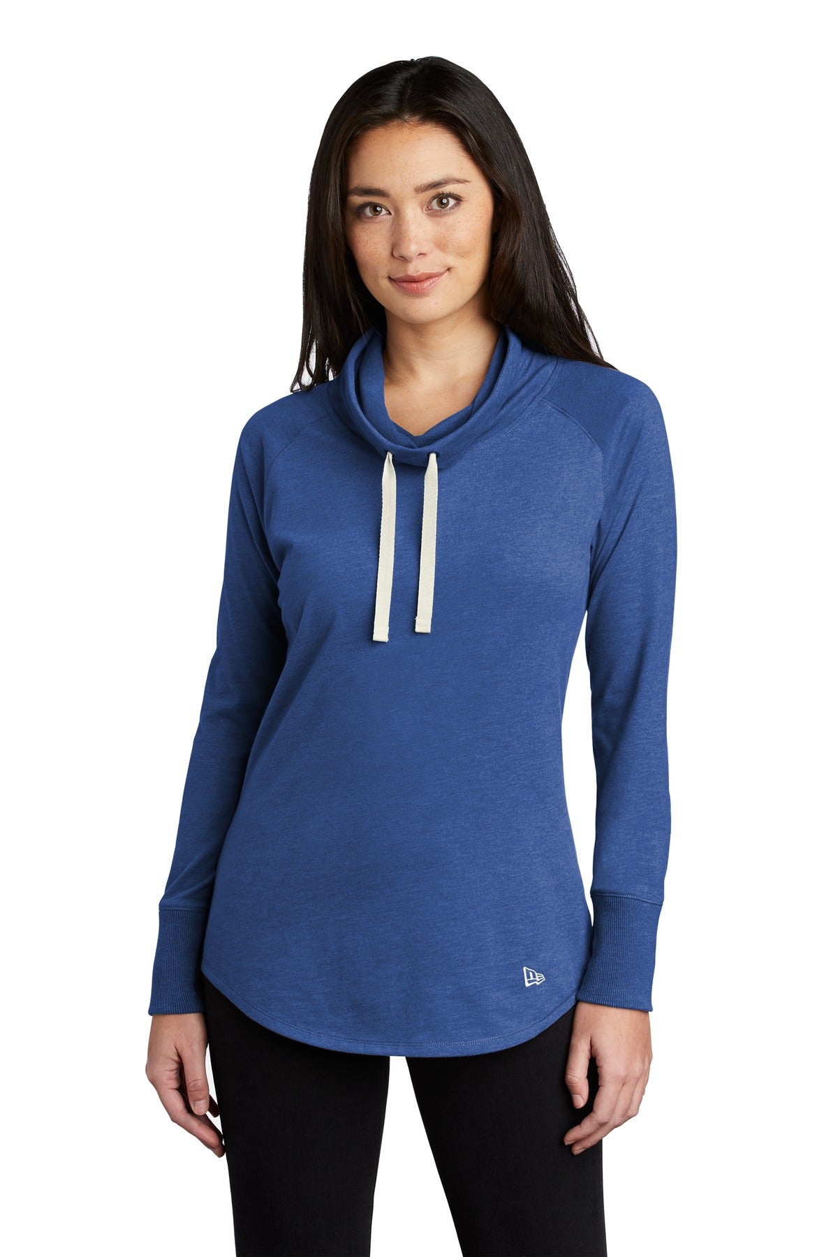 Custom Royal Heather Women's Sueded Cotton Blend Cowl Tee LNEA123, personalized by SanCanDo Swag in Argyle, TX