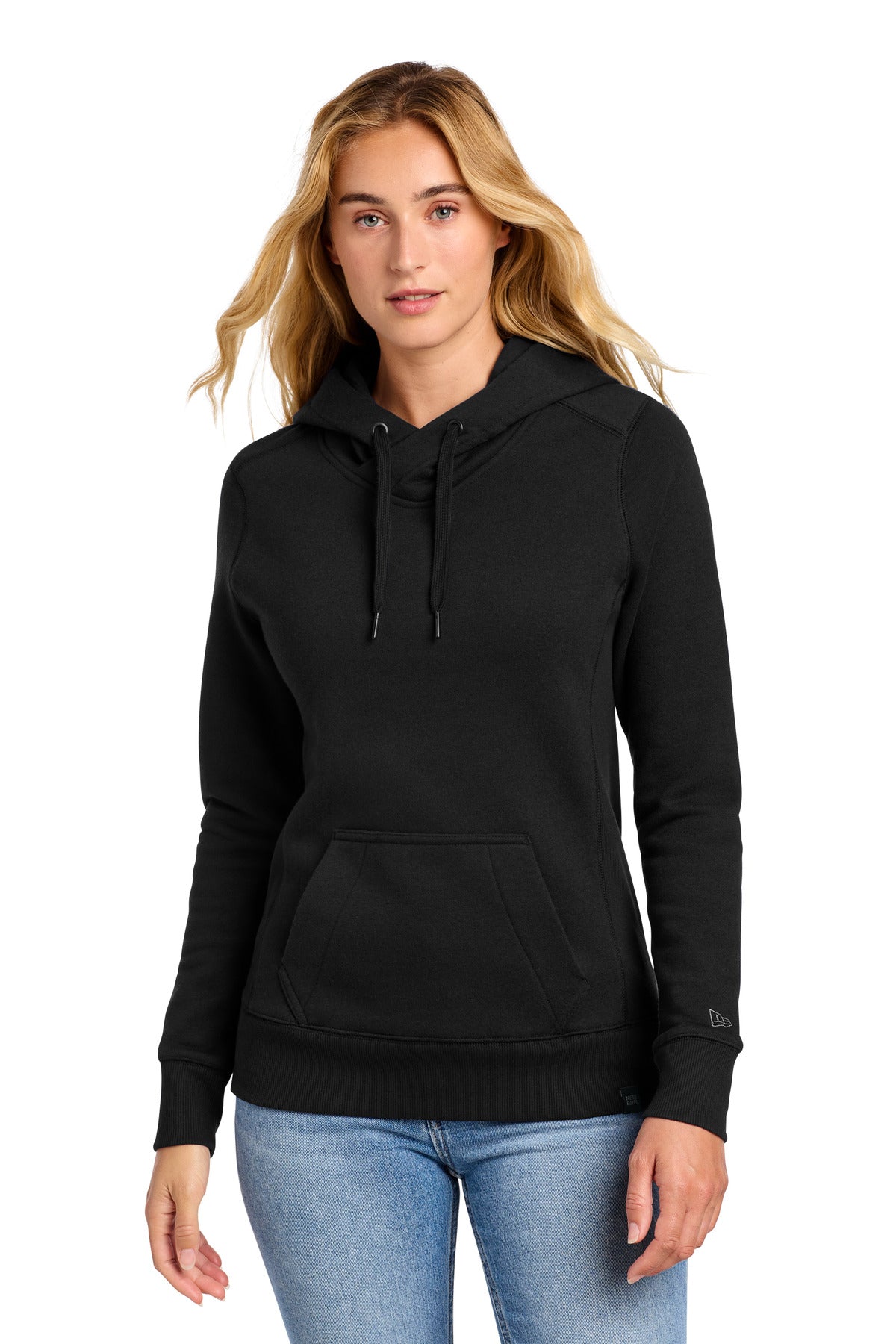 Custom Black Women's French Terry Pullover Hoodie LNEA500, personalized by SanCanDo Swag in Argyle, TX