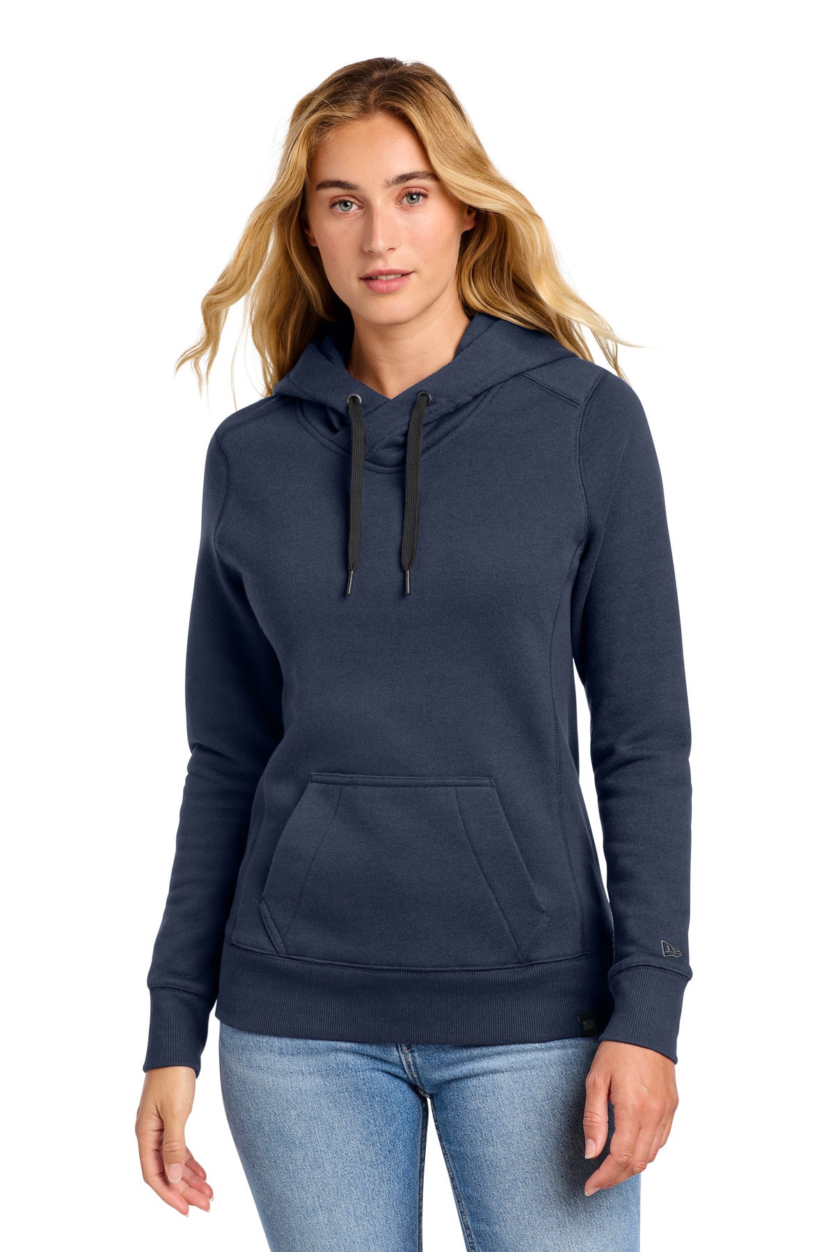 Custom True Navy Women's French Terry Pullover Hoodie LNEA500, personalized by SanCanDo Swag in Argyle, TX