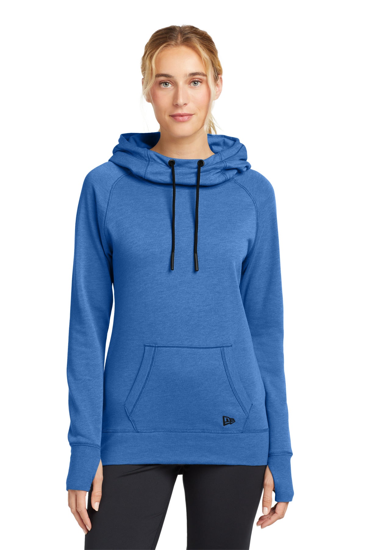 Custom Royal Heather Women's Tri-Blend Fleece Pullover Hoodie LNEA510, personalized by SanCanDo Swag in Argyle, TX