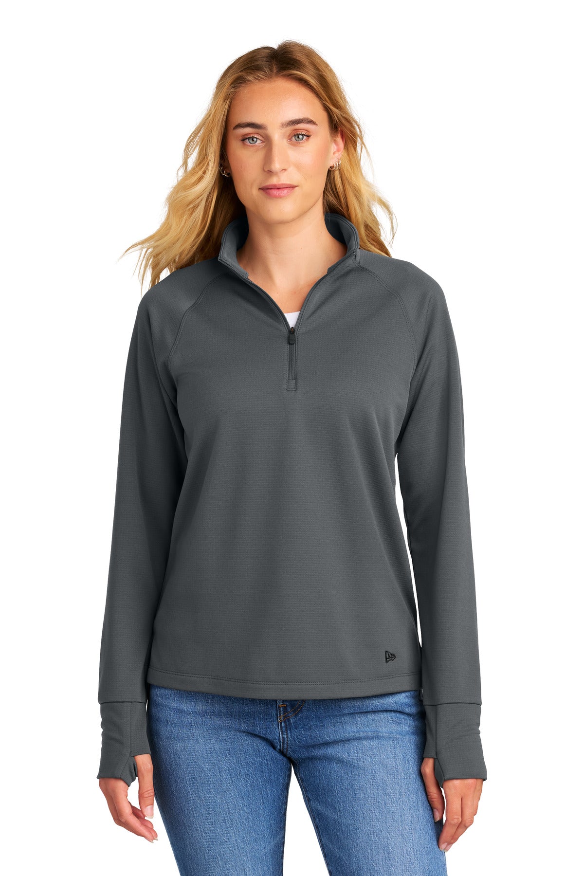 Custom Graphite Women's Stand Out 1/4-Zip LNEA515, personalized by SanCanDo Swag in Argyle, TX