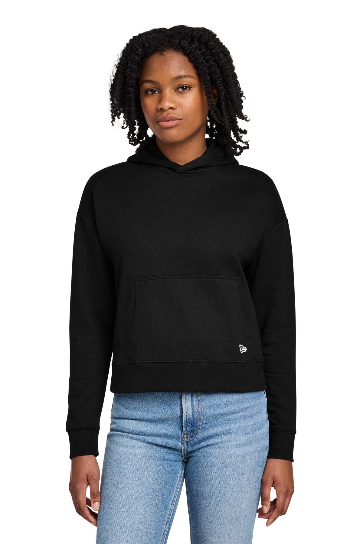 Custom Black Women's Comeback Fleece Pullover Hoodie LNEA550, personalized by SanCanDo Swag in Argyle, TX