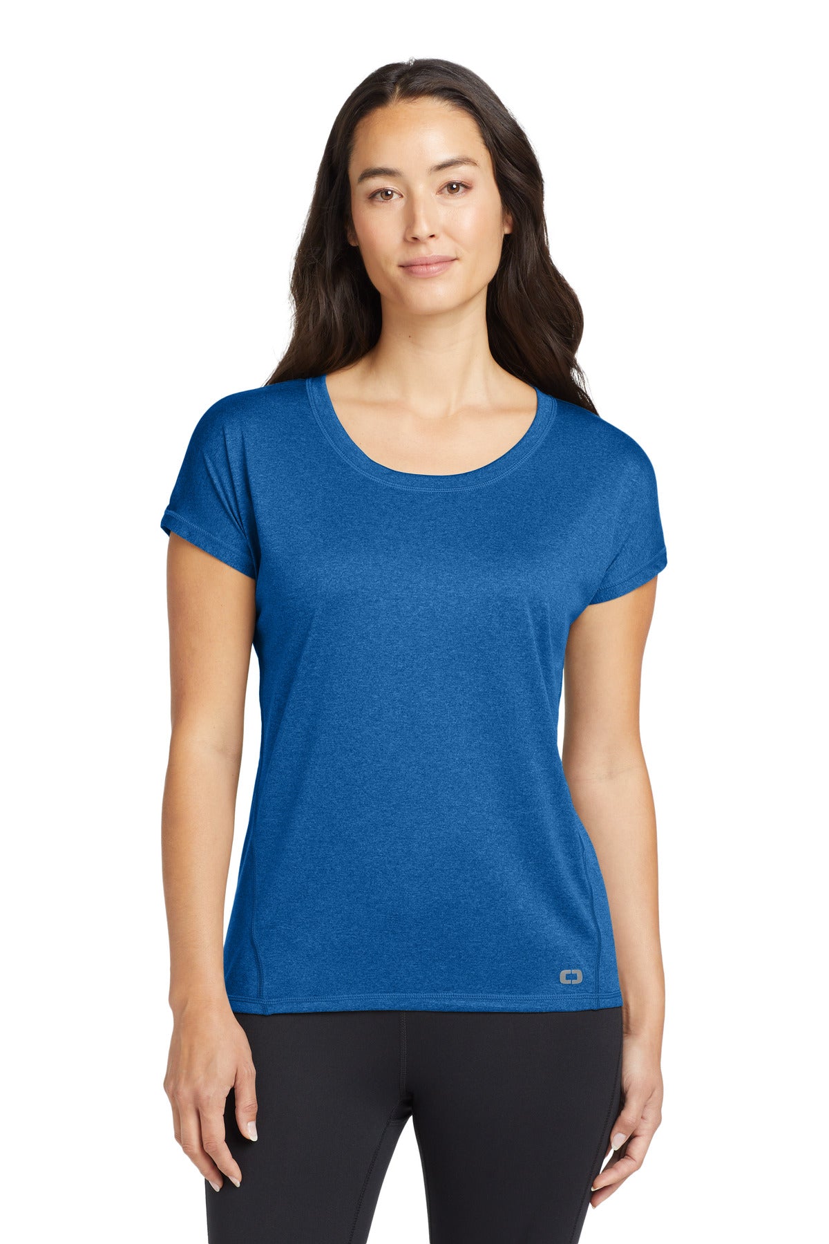 Custom Electric Blue Women's Pulse Dolman Tee LOE324, personalized by SanCanDo Swag in Argyle, TX