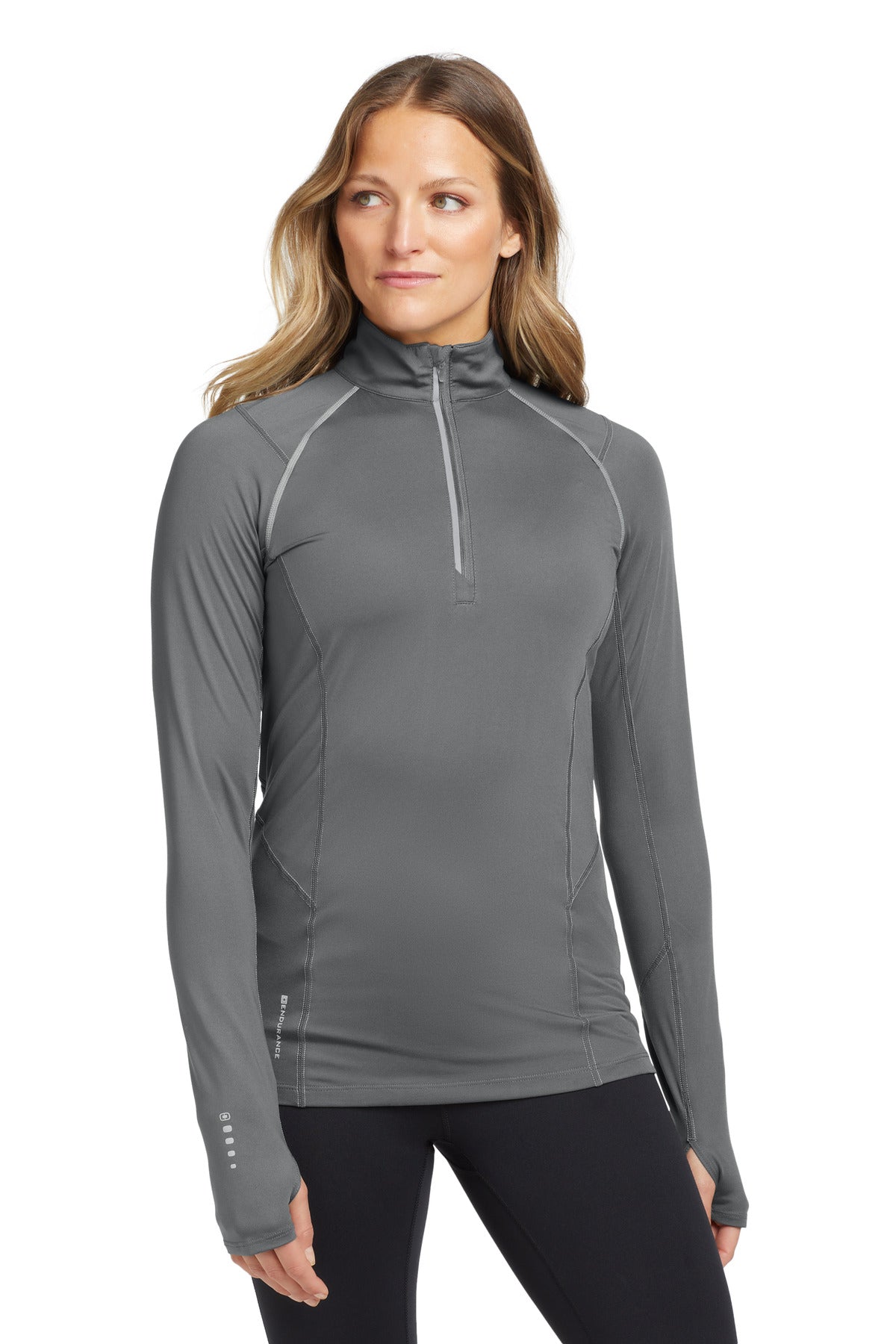 Custom Gear Grey Women's Nexus 1/4-Zip Pullover LOE335, personalized by SanCanDo Swag in Argyle, TX