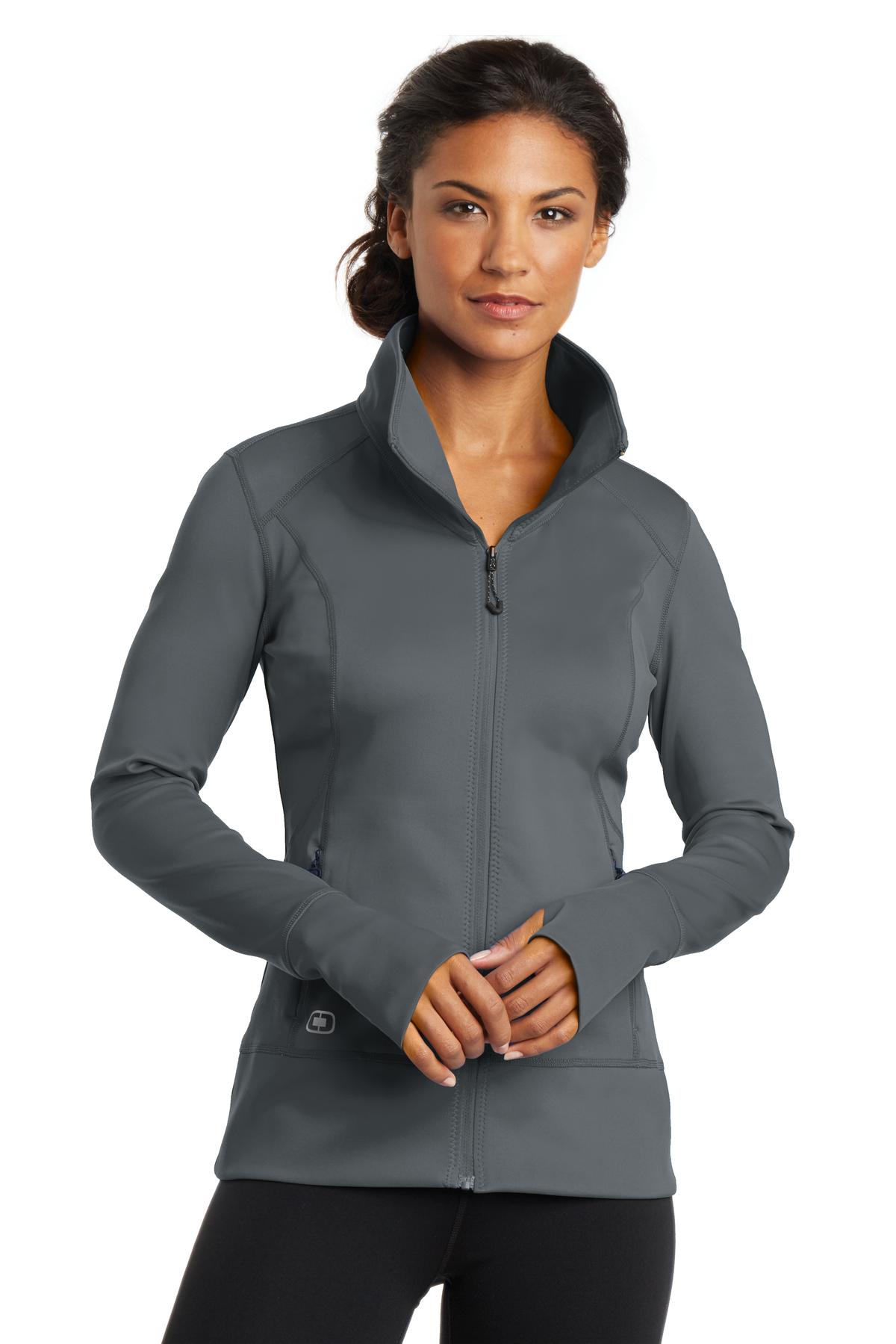 Custom Gear Grey Women's Fulcrum Full-Zip LOE700, personalized by SanCanDo Swag in Argyle, TX
