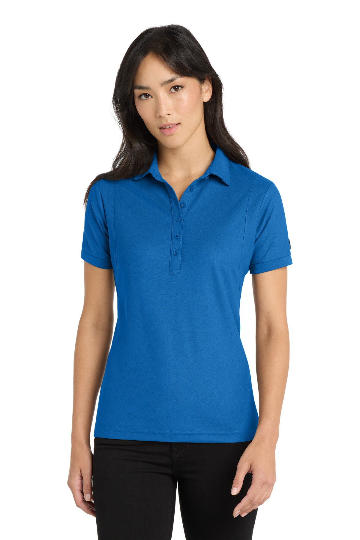 Custom Electric Blue Jewel Polo LOG101, personalized by SanCanDo Swag in Argyle, TX