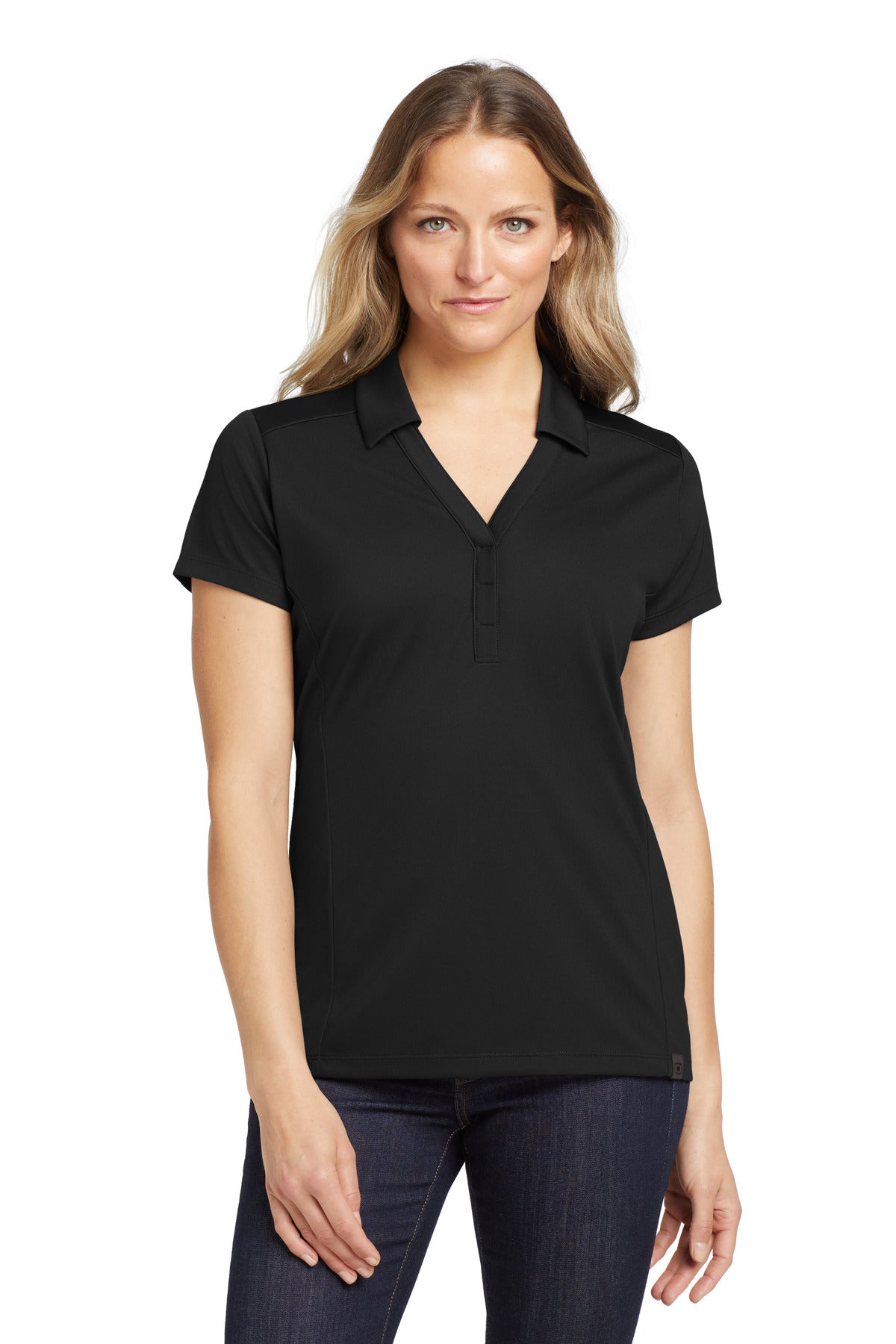 Custom Blacktop Women's Framework Polo LOG125, personalized by SanCanDo Swag in Argyle, TX