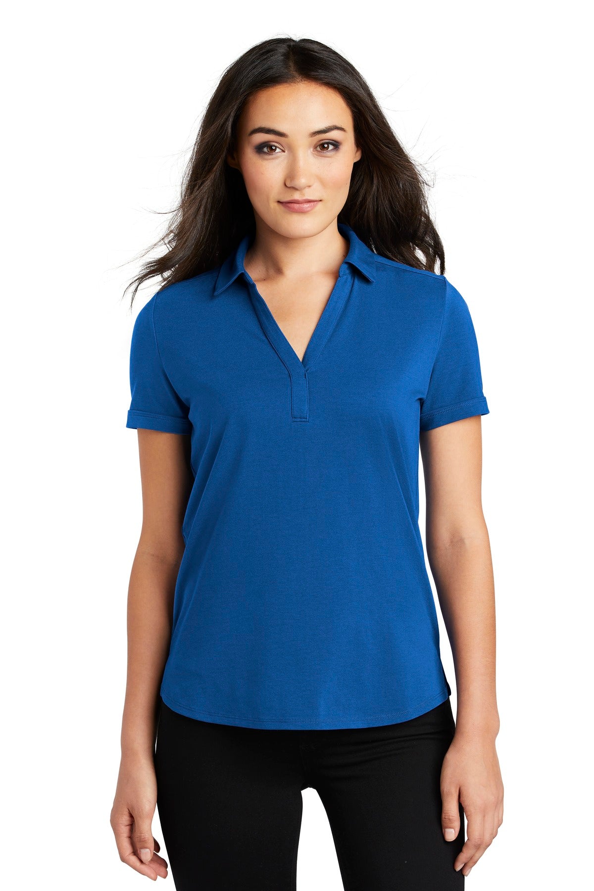 Custom Force Blue Women's Limit Polo LOG138, personalized by SanCanDo Swag in Argyle, TX