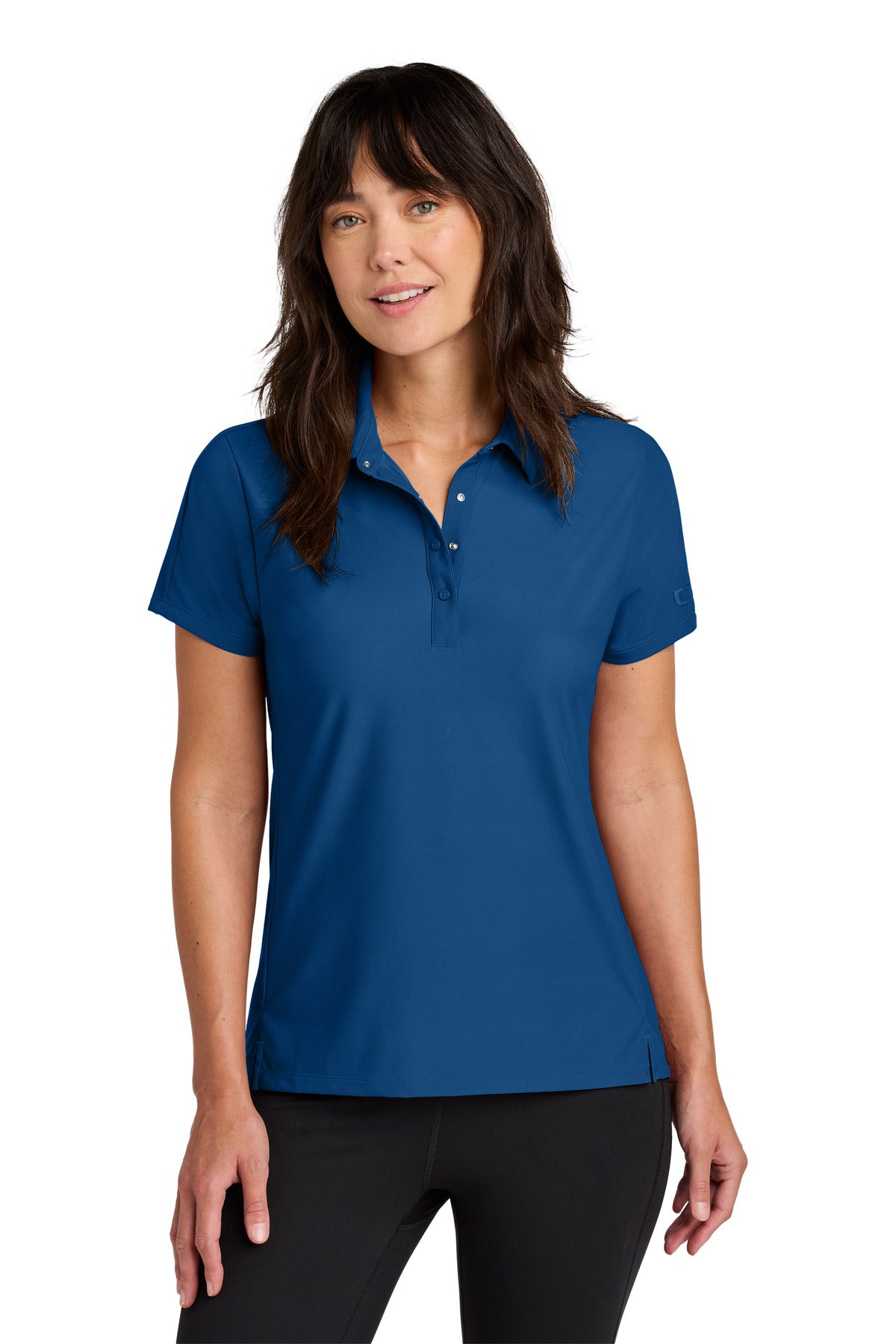 Custom Force Blue Women's Envision Polo LOG154, personalized by SanCanDo Swag in Argyle, TX