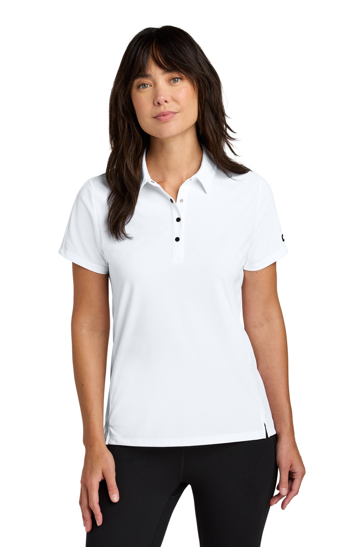 Custom White Women's Envision Polo LOG154, personalized by SanCanDo Swag in Argyle, TX