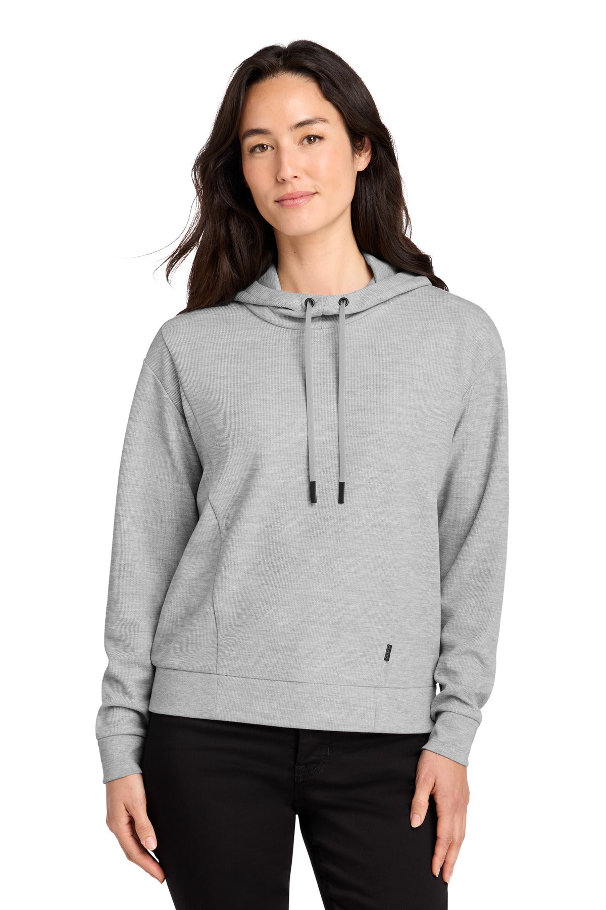 Custom Light Heather Grey Women's Revive Hoodie LOG162, personalized by SanCanDo Swag in Argyle, TX