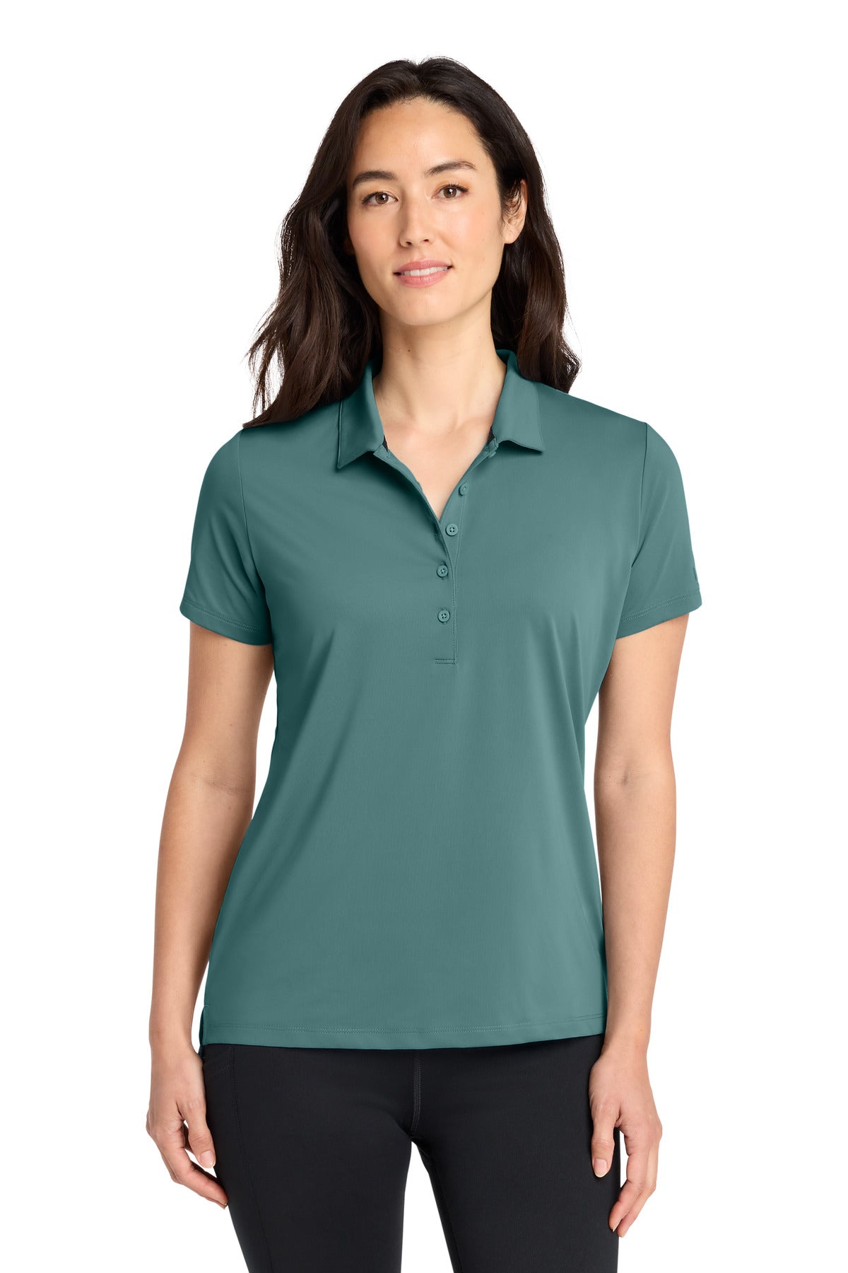 Custom Arctic Mist Women's Regain Polo LOG170, personalized by SanCanDo Swag in Argyle, TX