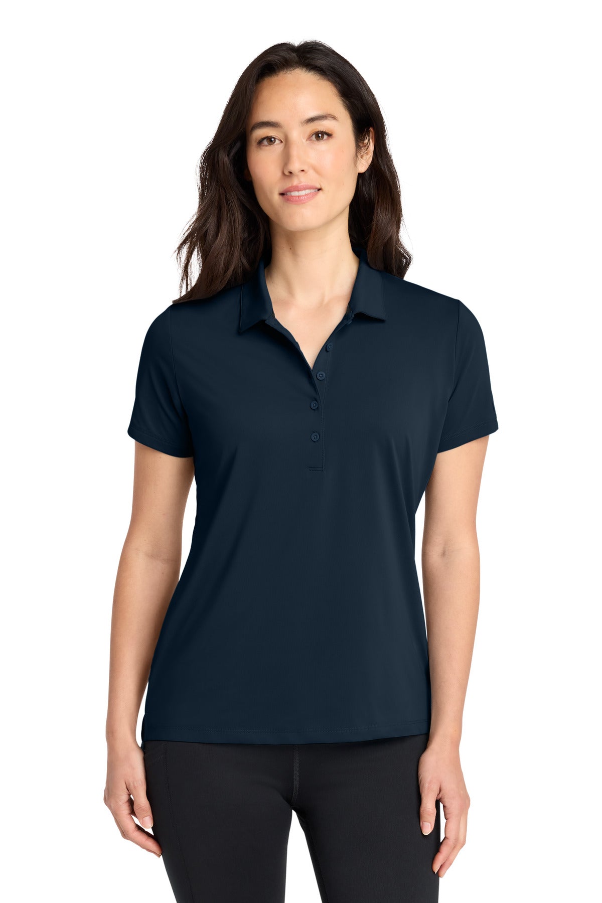 Custom River Blue Navy Women's Regain Polo LOG170, personalized by SanCanDo Swag in Argyle, TX