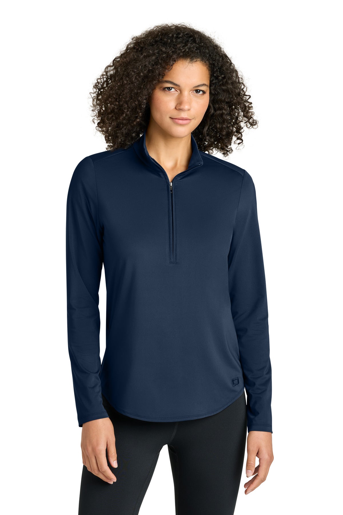 Custom River Blue Navy Women's Regain 1/2-Zip LOG172, personalized by SanCanDo Swag in Argyle, TX