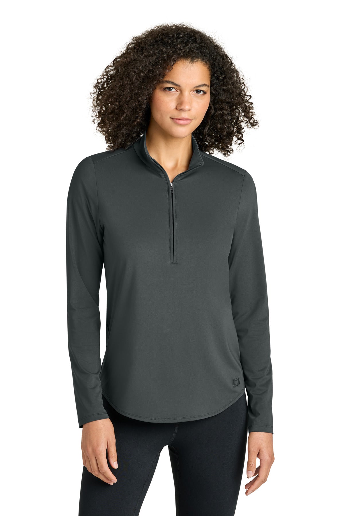 Custom Tarmac Grey Women's Regain 1/2-Zip LOG172, personalized by SanCanDo Swag in Argyle, TX