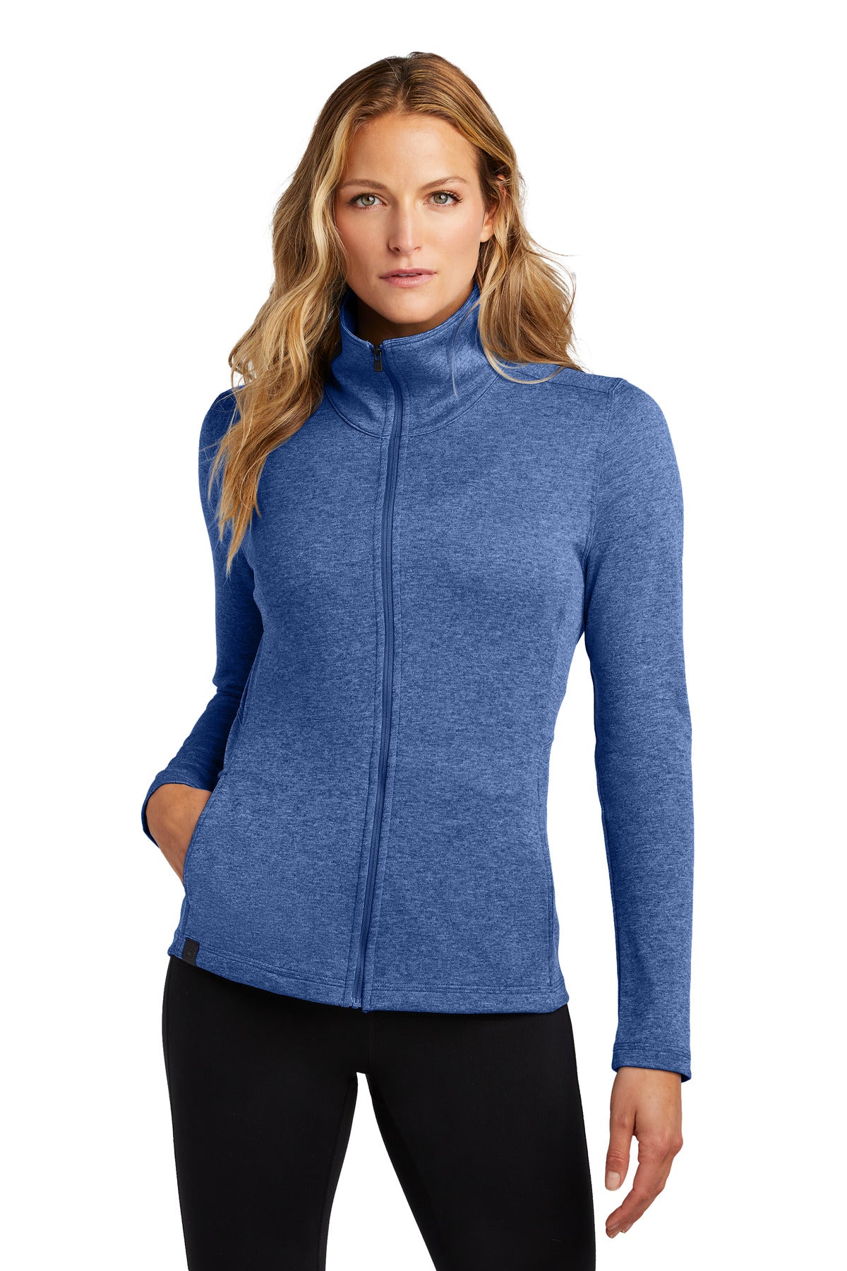 Custom Optic Blue Women's Pixel Full-Zip LOG203, personalized by SanCanDo Swag in Argyle, TX