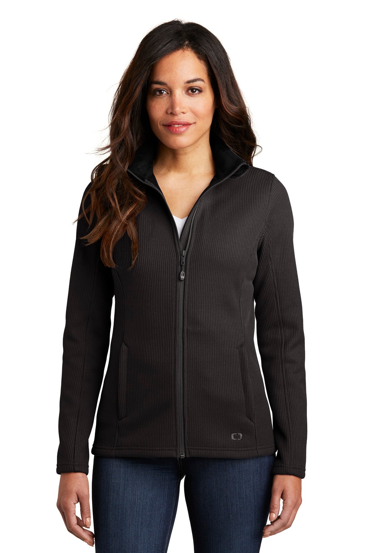 Custom Blacktop Women's Grit Fleece Jacket LOG727, personalized by SanCanDo Swag in Argyle, TX