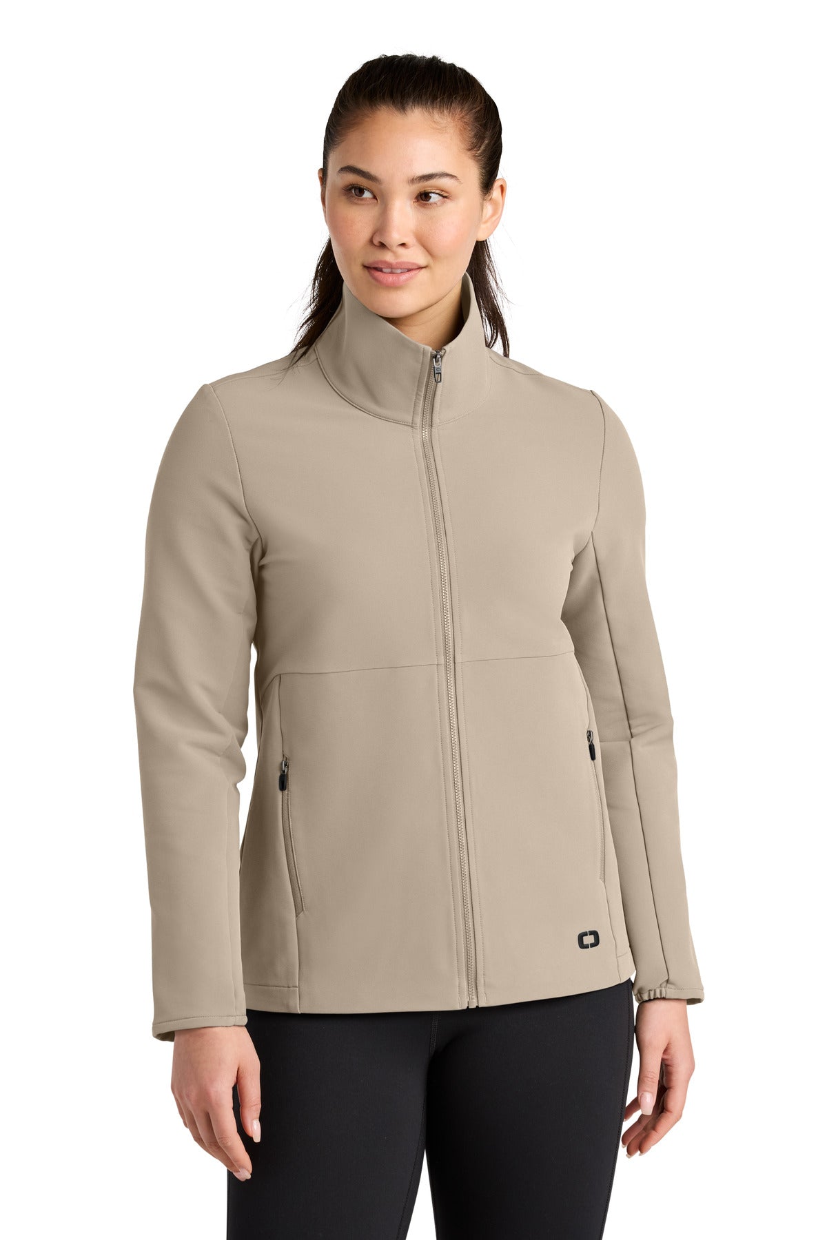 Custom Sahara Women's Kinetic Soft Shell LOG740, personalized by SanCanDo Swag in Argyle, TX