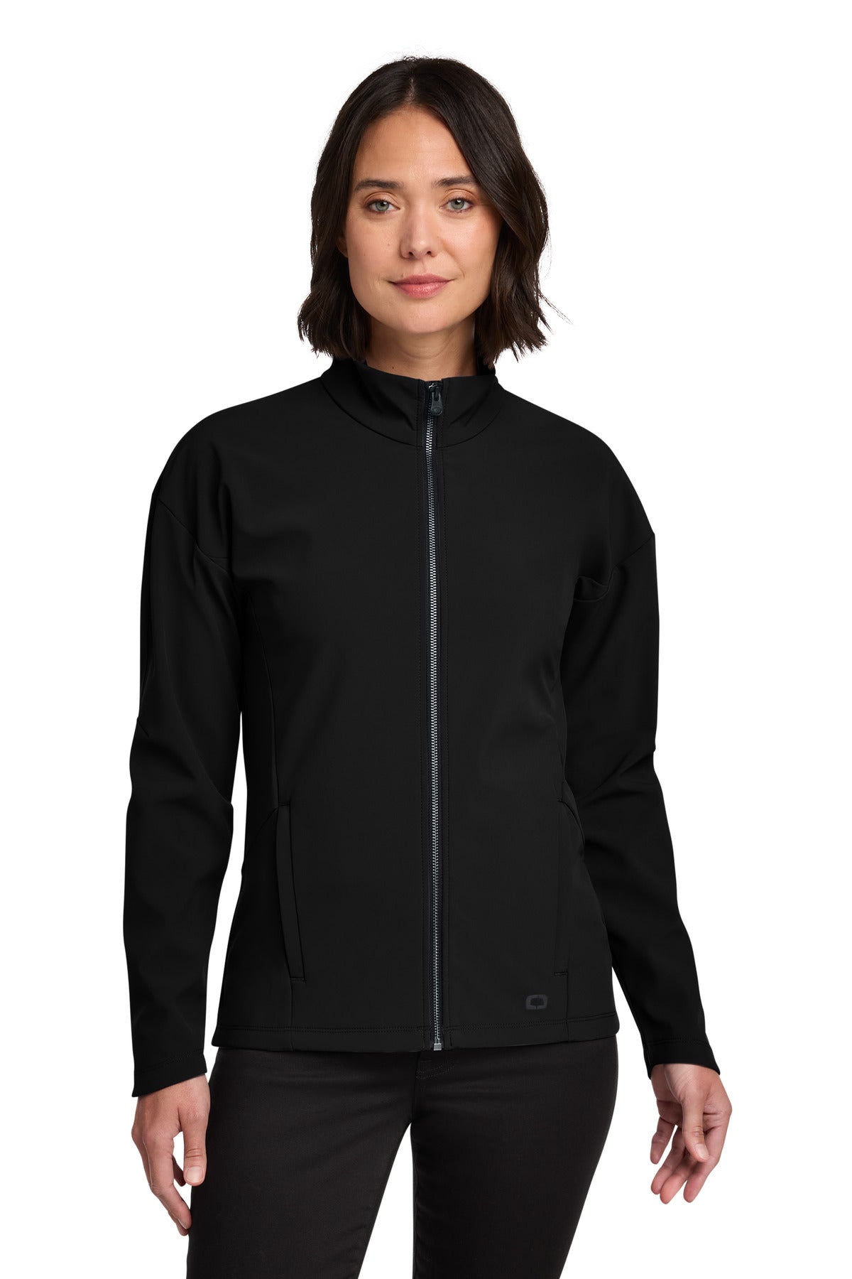 Custom Blacktop Women's Commuter Full-Zip Soft Shell LOG755, personalized by SanCanDo Swag in Argyle, TX