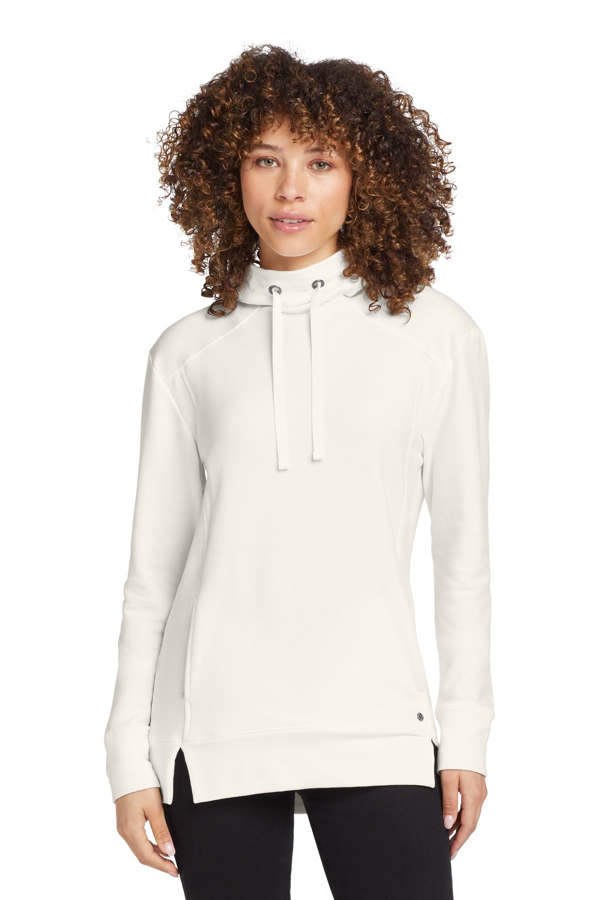 Custom Ivory Snow Women's Luuma Pullover Fleece Hoodie LOG810, personalized by SanCanDo Swag in Argyle, TX