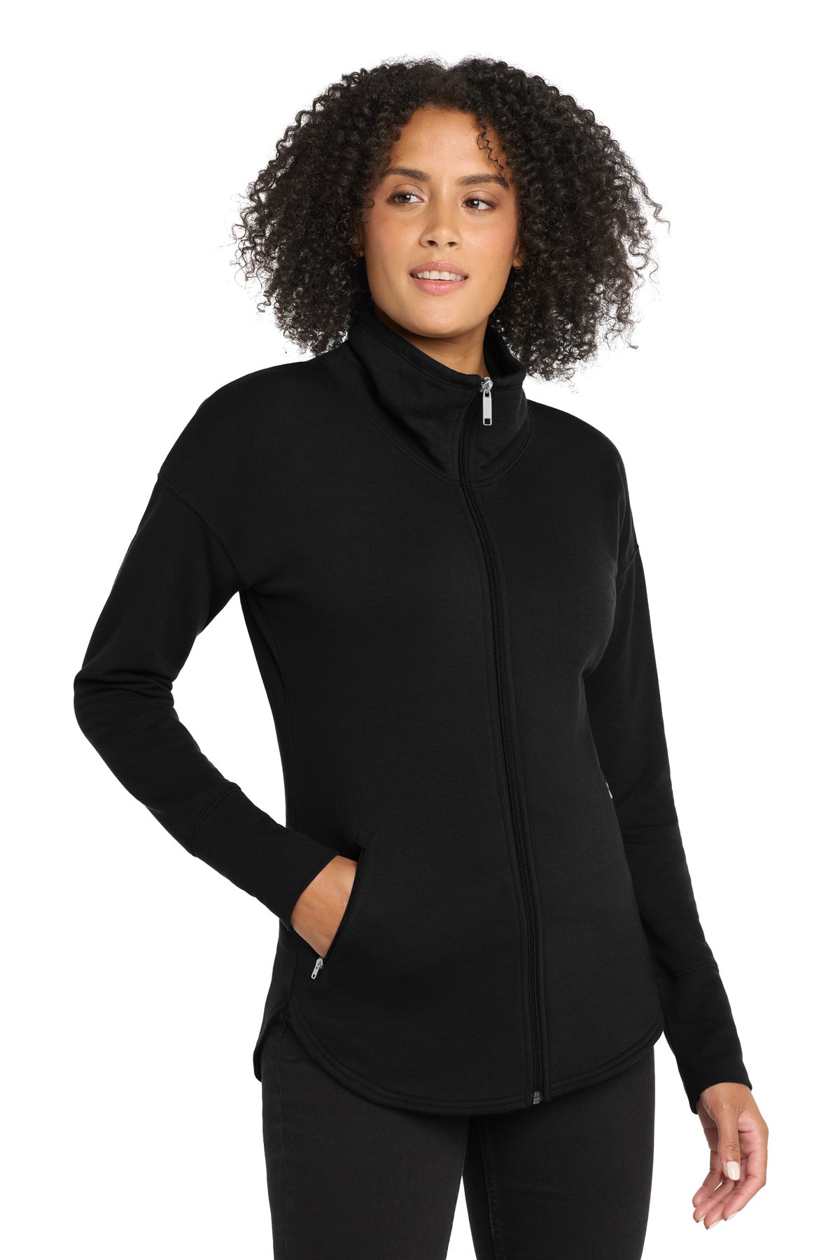 Custom Blacktop Women's Luuma Full-Zip Fleece LOG812, personalized by SanCanDo Swag in Argyle, TX