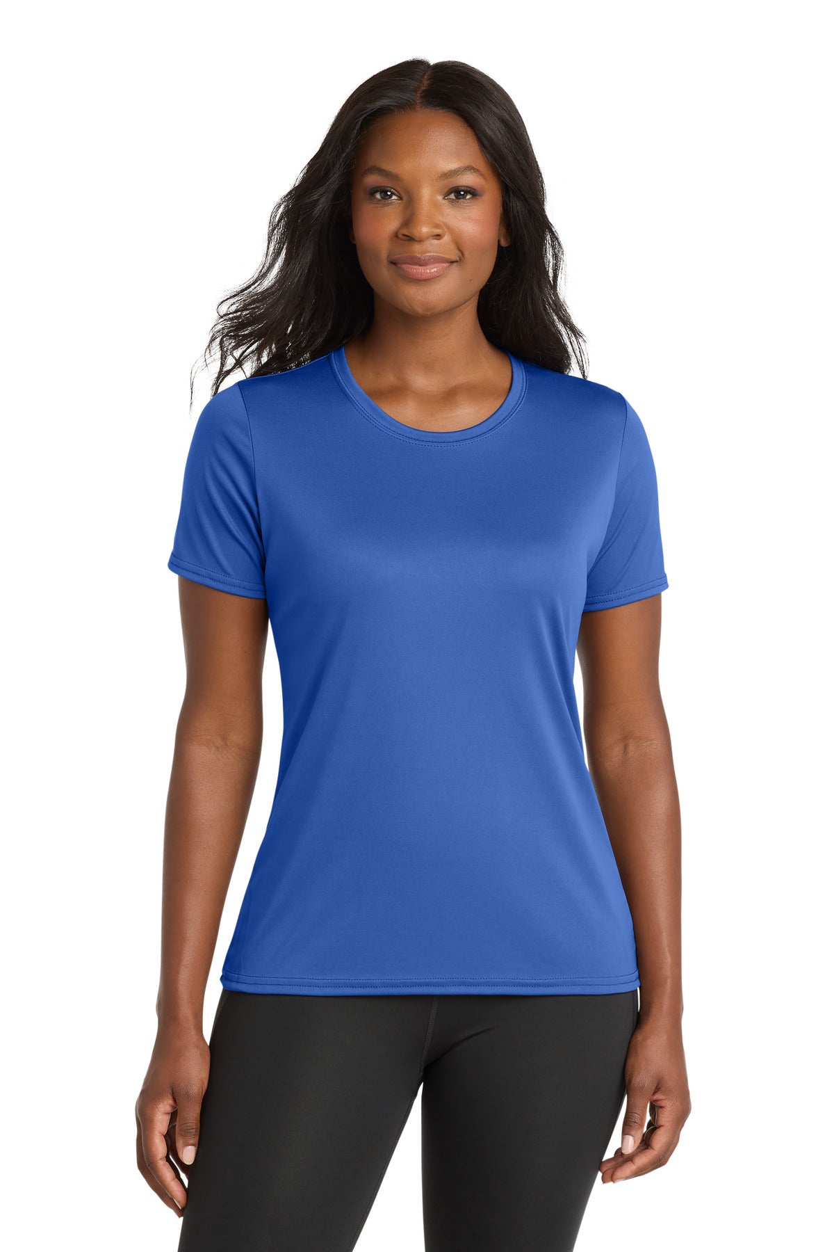 Custom Royal Women's Performance Tee LPC380, personalized by SanCanDo Swag in Argyle, TX
