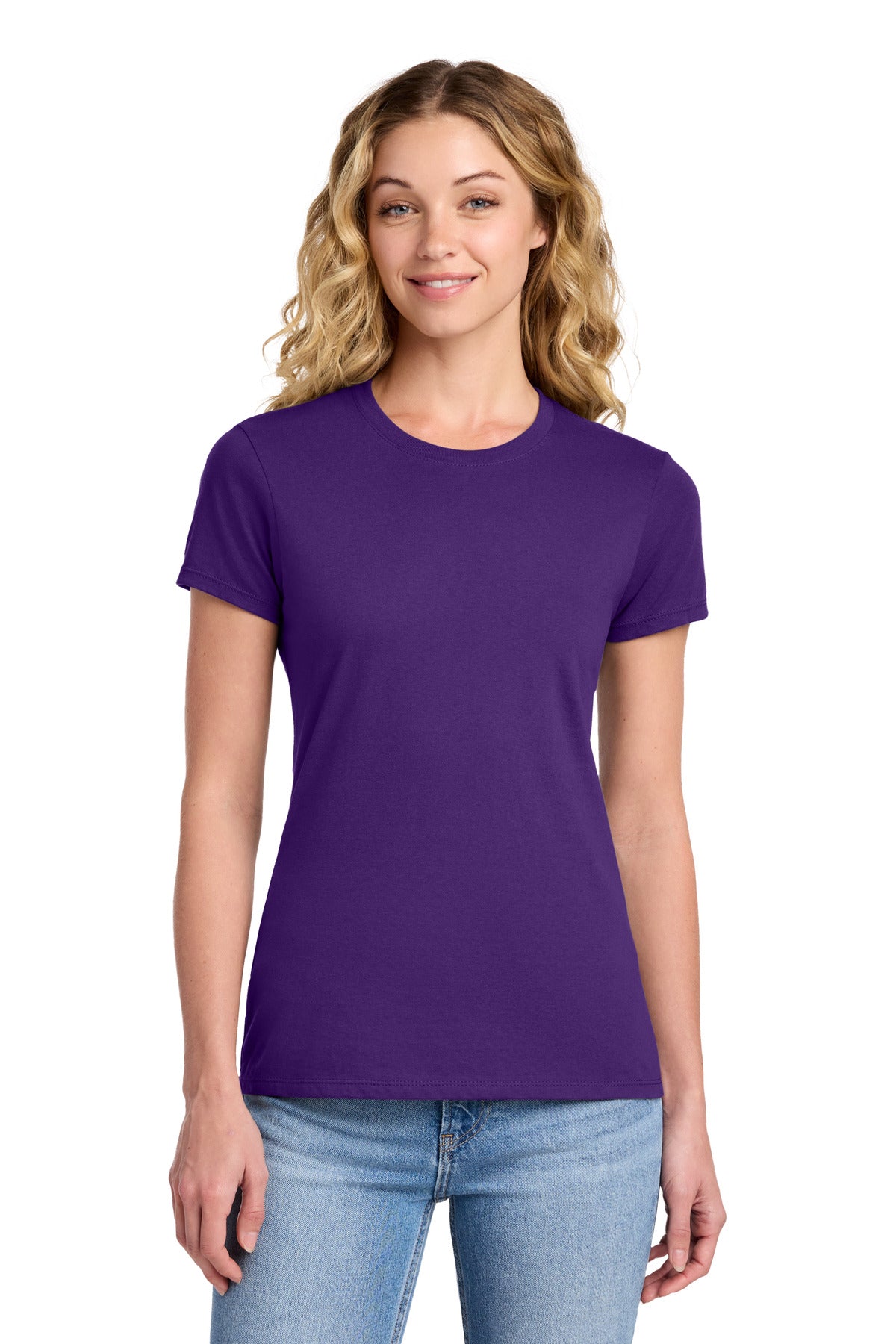 Custom Team Purple Women's Fan Favorite Tee LPC450, personalized by SanCanDo Swag in Argyle, TX