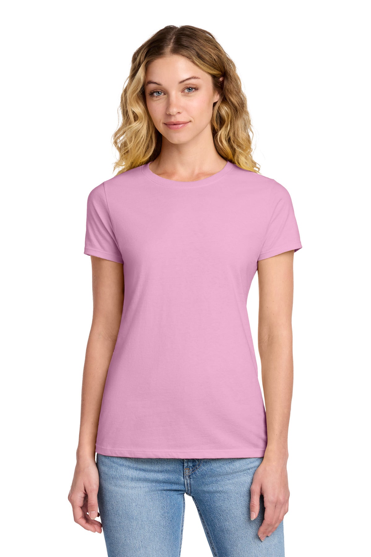 Custom Candy Pink Women's Fan Favorite Tee LPC450, personalized by SanCanDo Swag in Argyle, TX