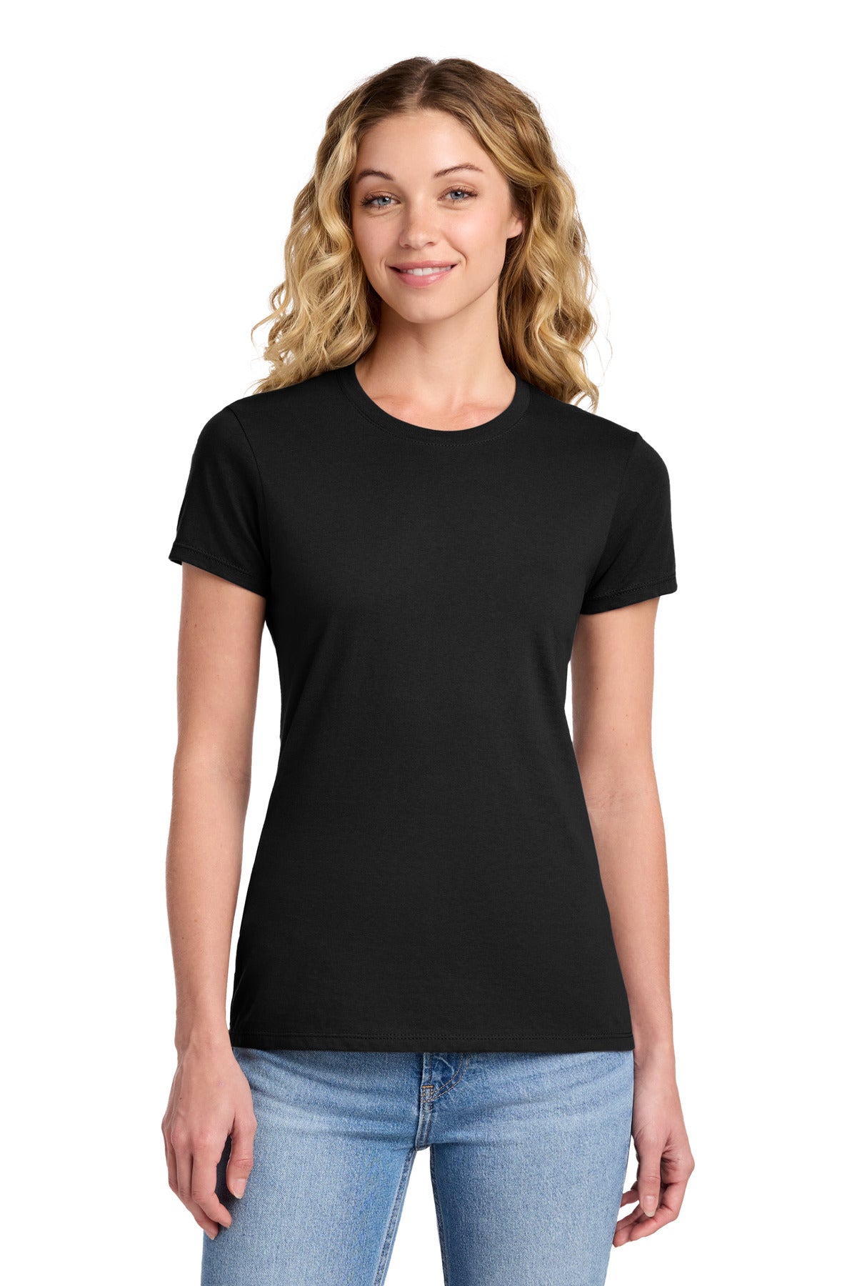Custom Jet Black Women's Fan Favorite Tee LPC450, personalized by SanCanDo Swag in Argyle, TX