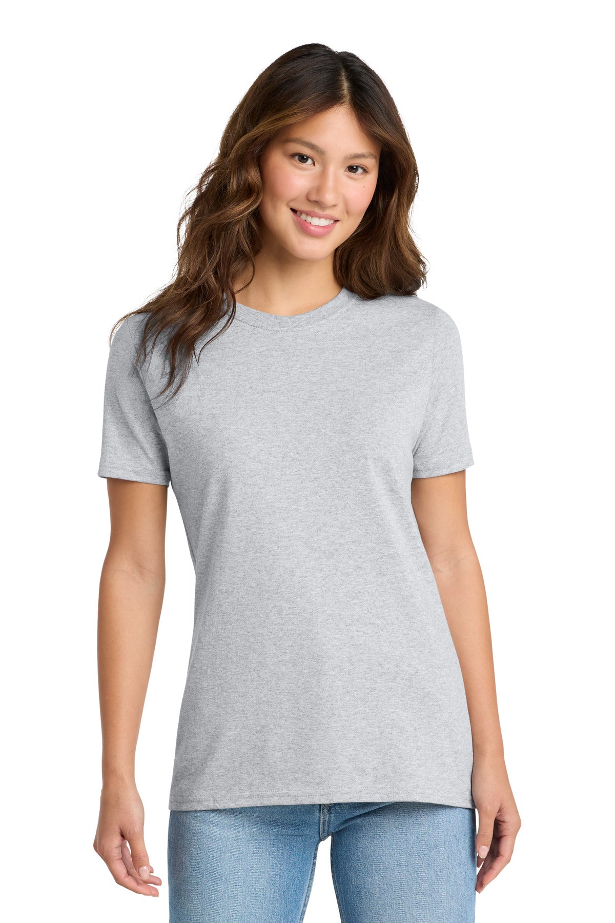 Custom Ash Women's Core Cotton Tee LPC54, personalized by SanCanDo Swag in Argyle, TX