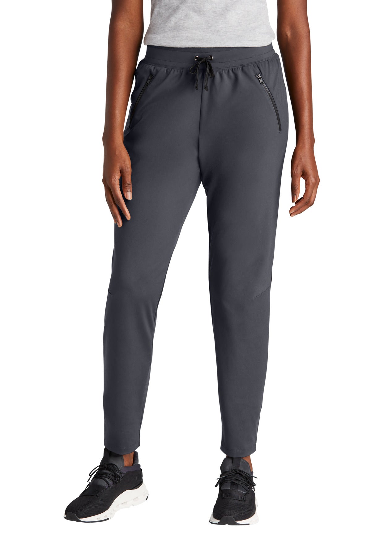 Custom Graphite Women's Circuit Jogger LPST871, personalized by SanCanDo Swag in Argyle, TX