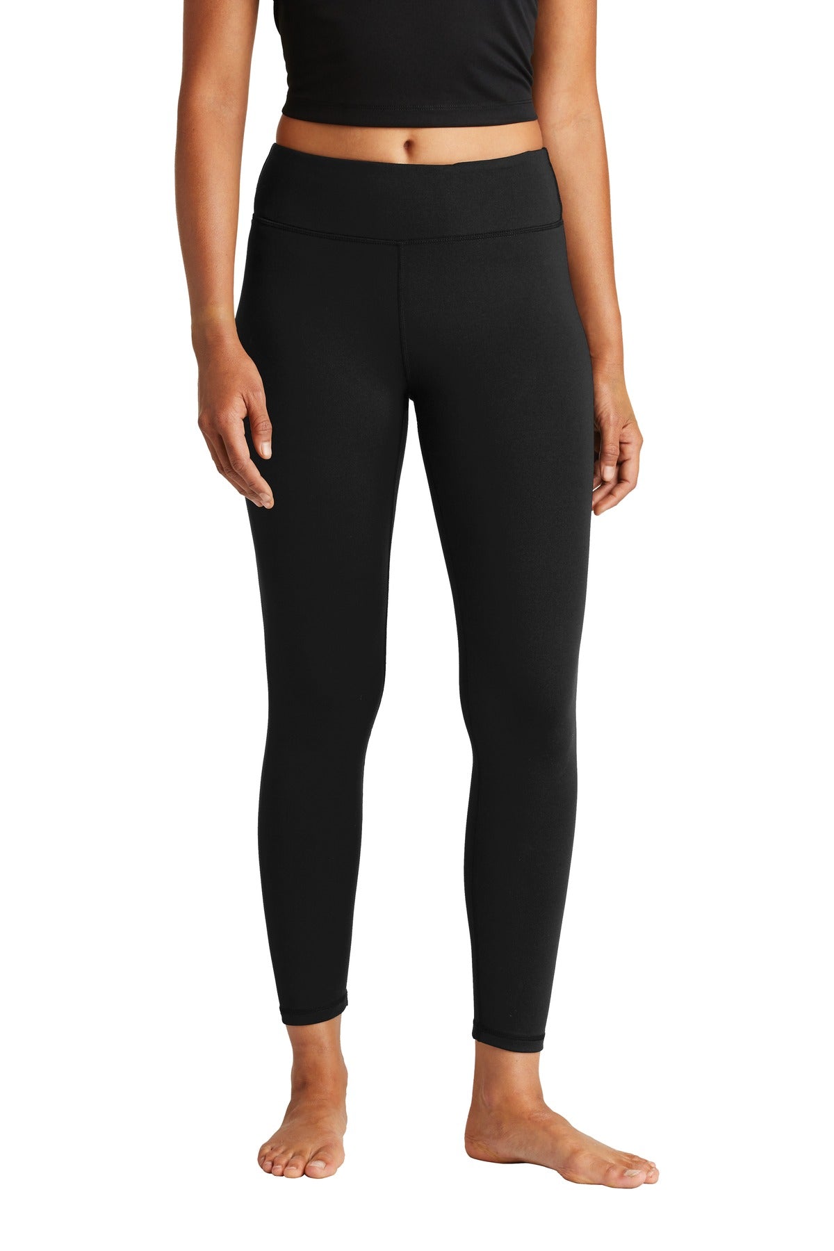 Custom Black Women's 7/8 Legging LPST890, personalized by SanCanDo Swag in Argyle, TX