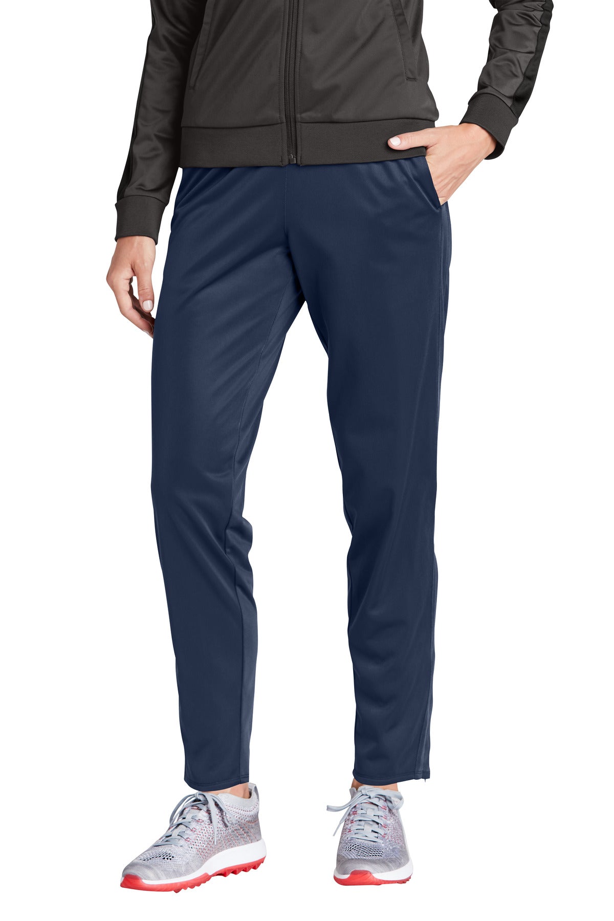 Custom True Navy Women's Tricot Track Jogger LPST95, personalized by SanCanDo Swag in Argyle, TX