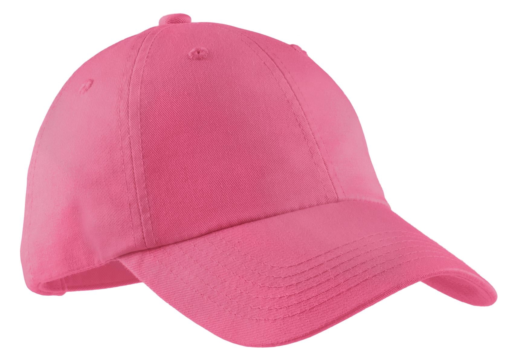 Custom Bright Pink Women's Garment-Washed Cap LPWU, personalized by SanCanDo Swag in Argyle, TX