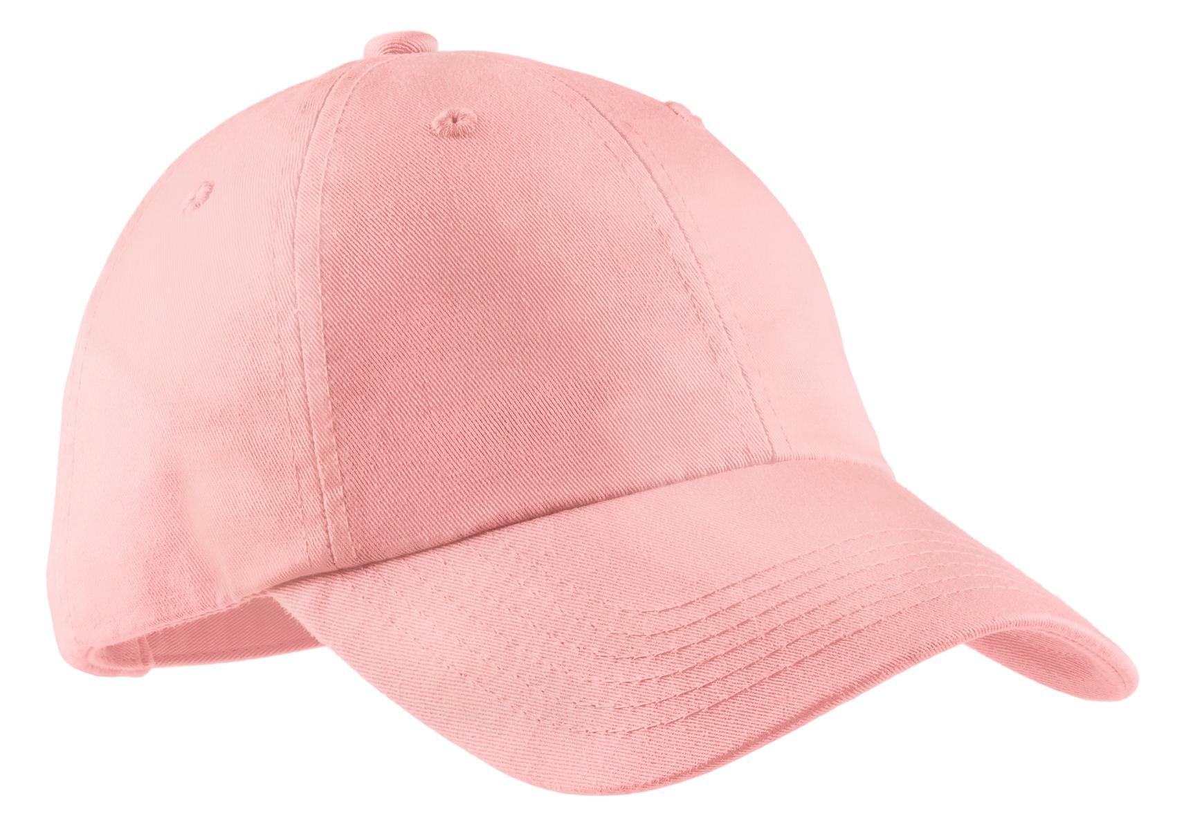 Custom Light Pink Women's Garment-Washed Cap LPWU, personalized by SanCanDo Swag in Argyle, TX